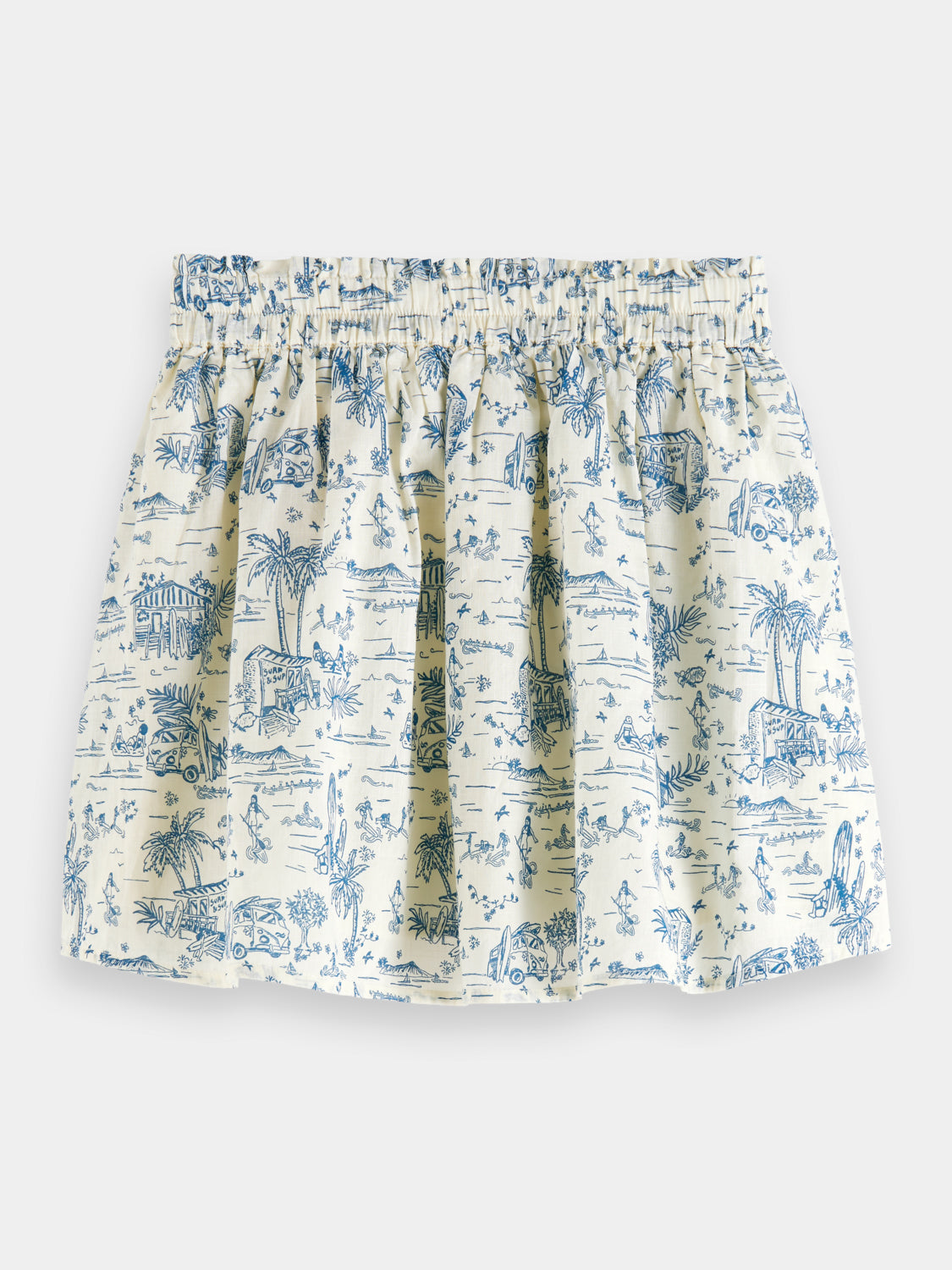 Kids - Elasticated printed mini skirt - Scotch & Soda AU