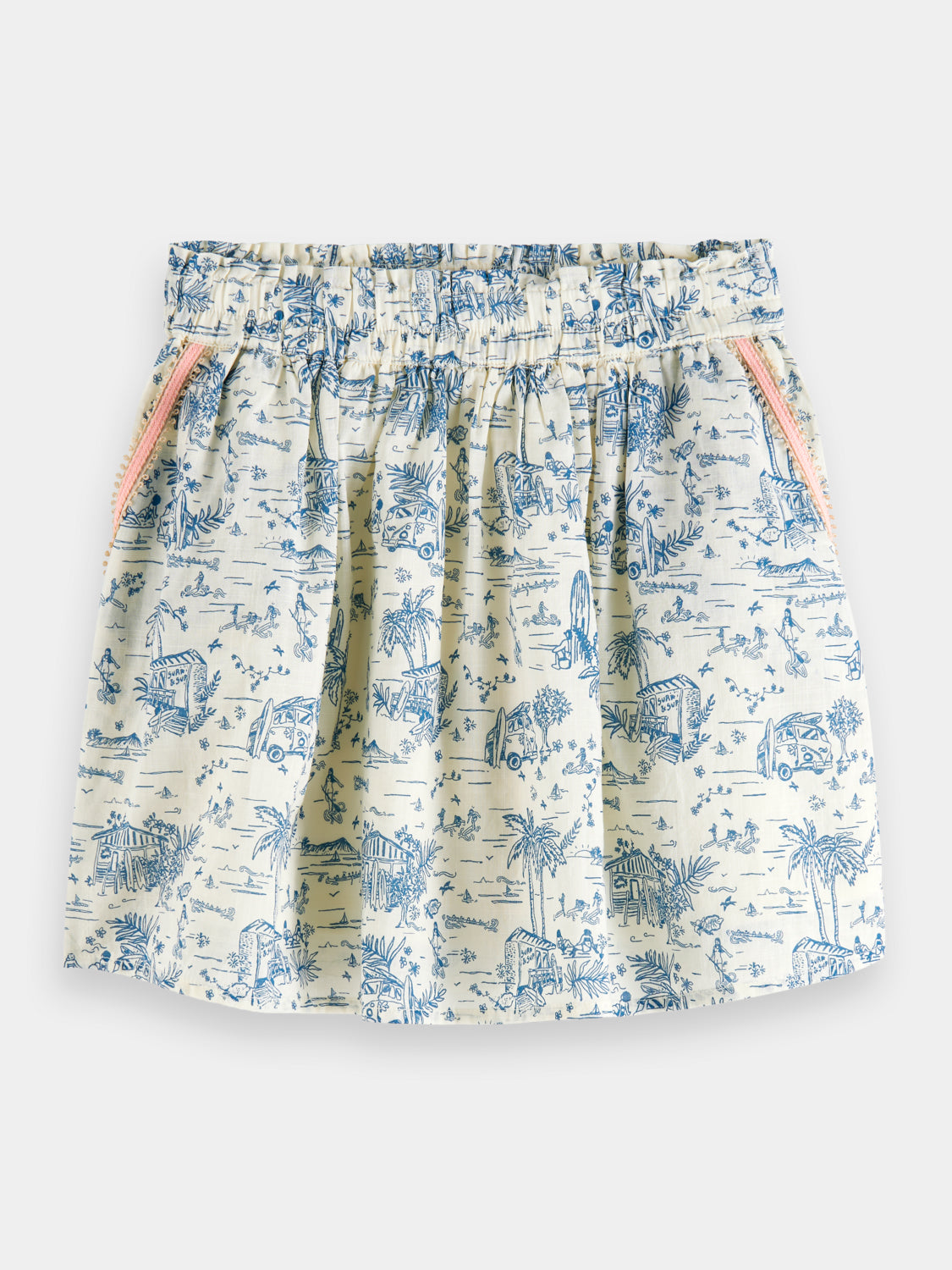 Kids - Elasticated printed mini skirt - Scotch & Soda AU