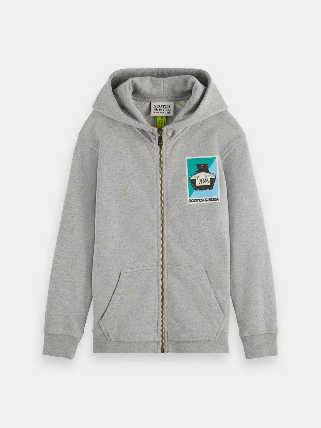 Kids - Artwork zip-through hoodie