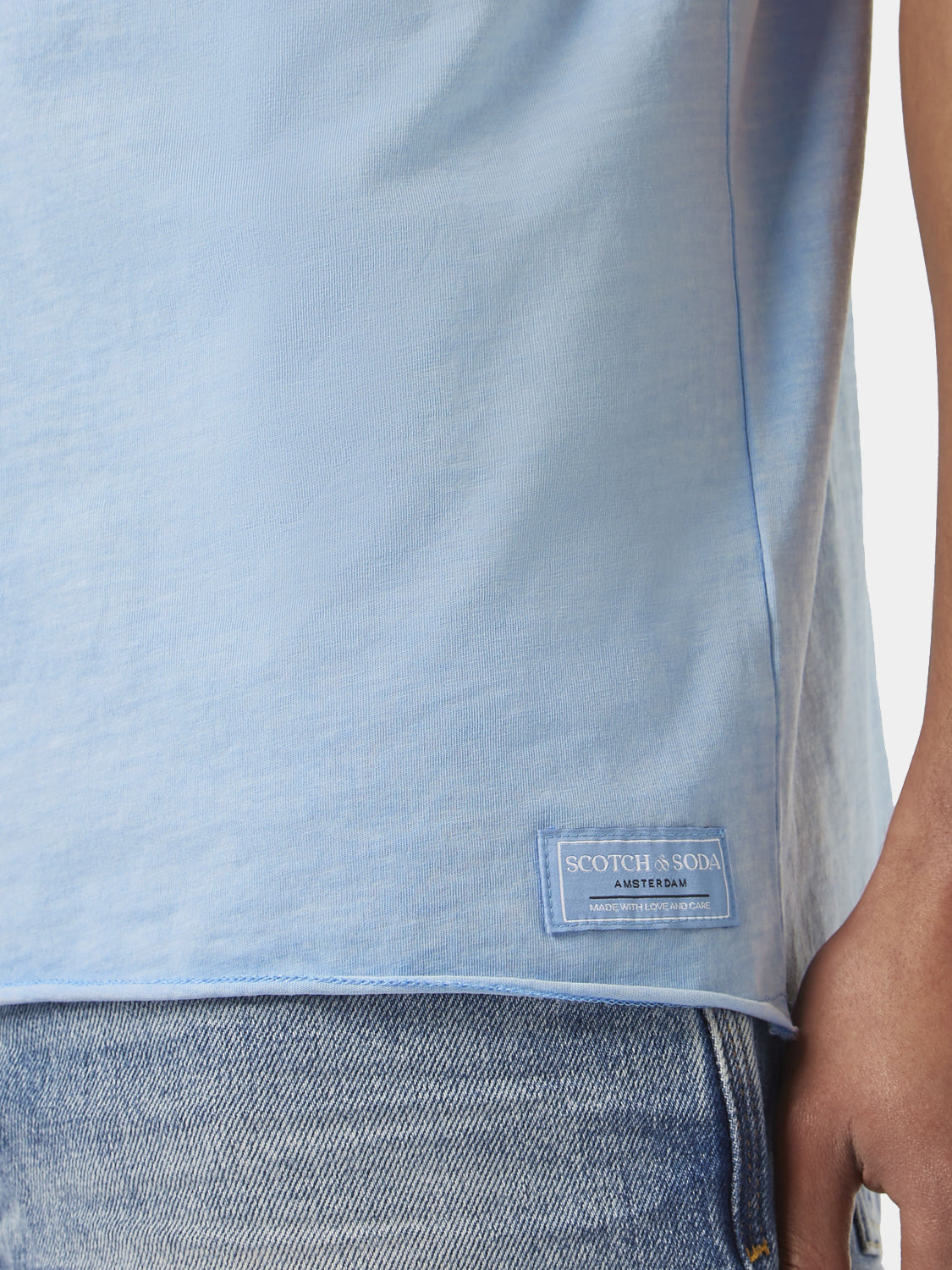 Raw edge t-shirt