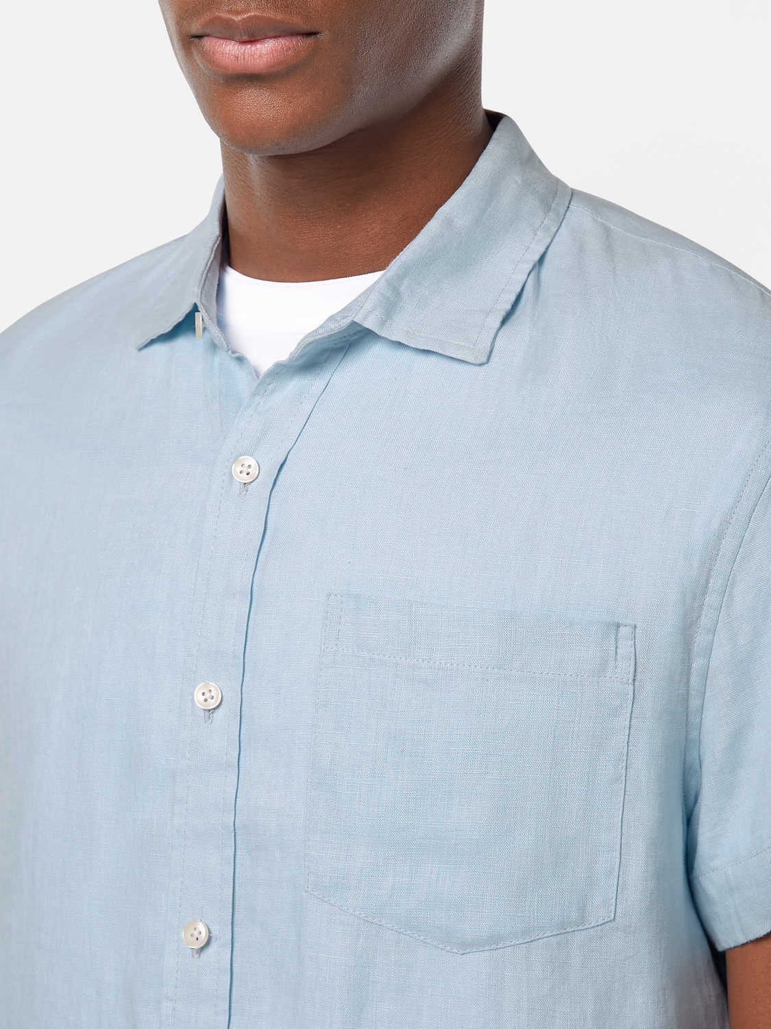 Short sleeved linen shirt - Scotch & Soda AU