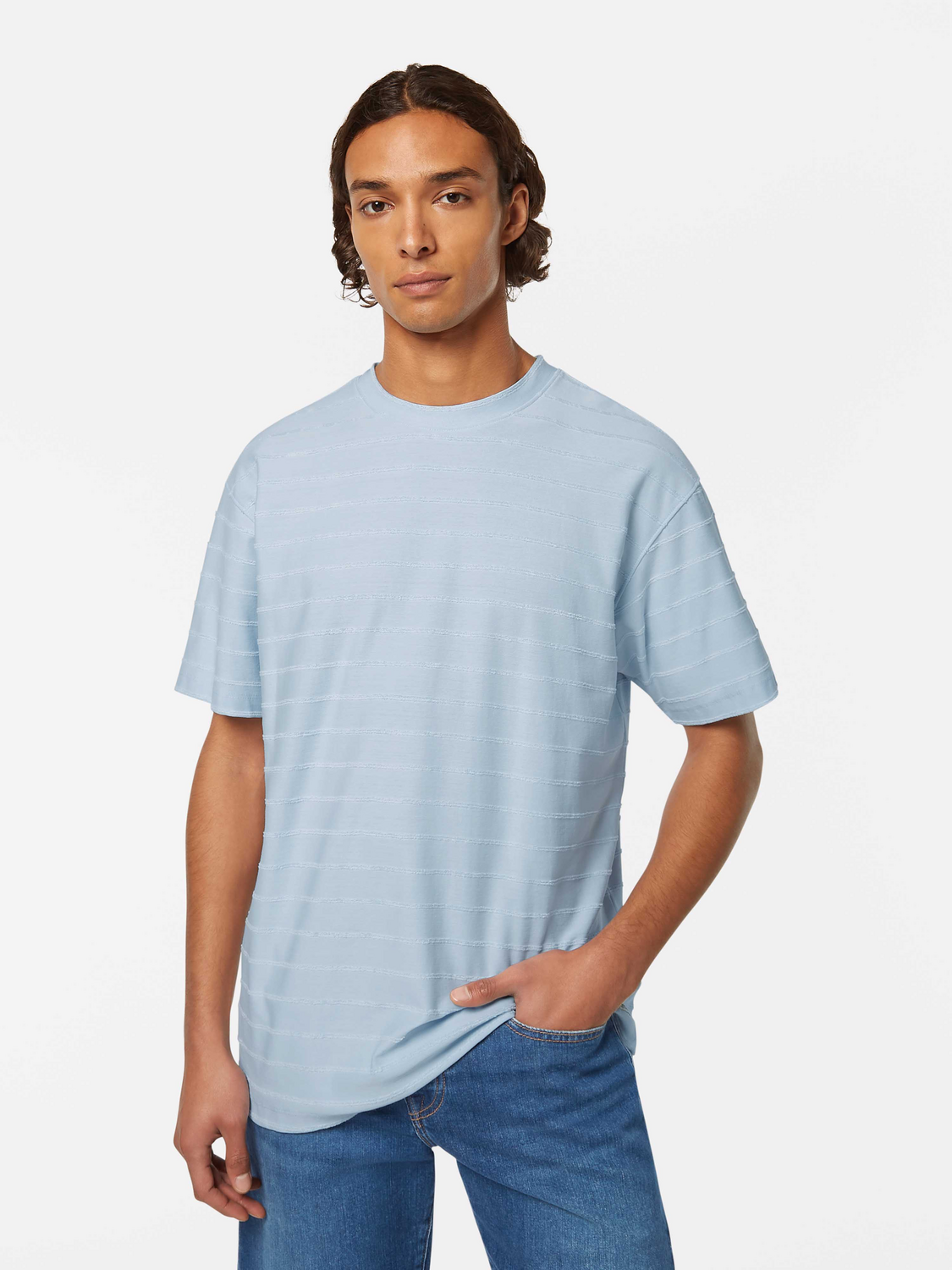 Towelling striped t-shirt - Scotch & Soda AU