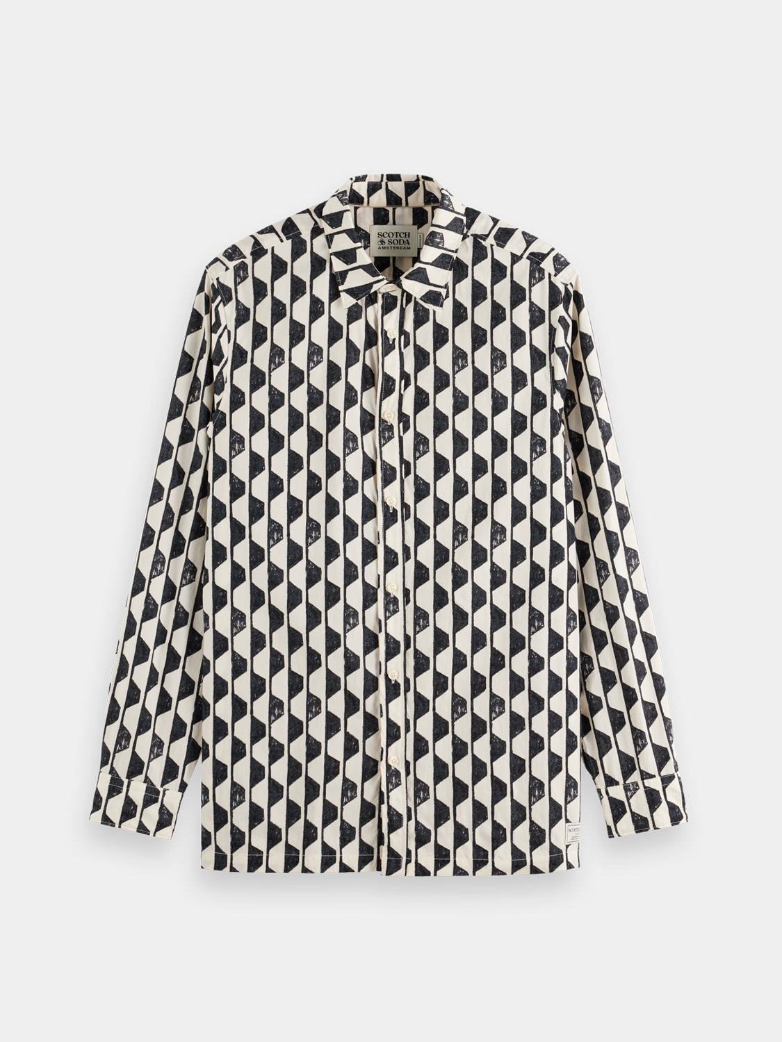 Geo-print shirt