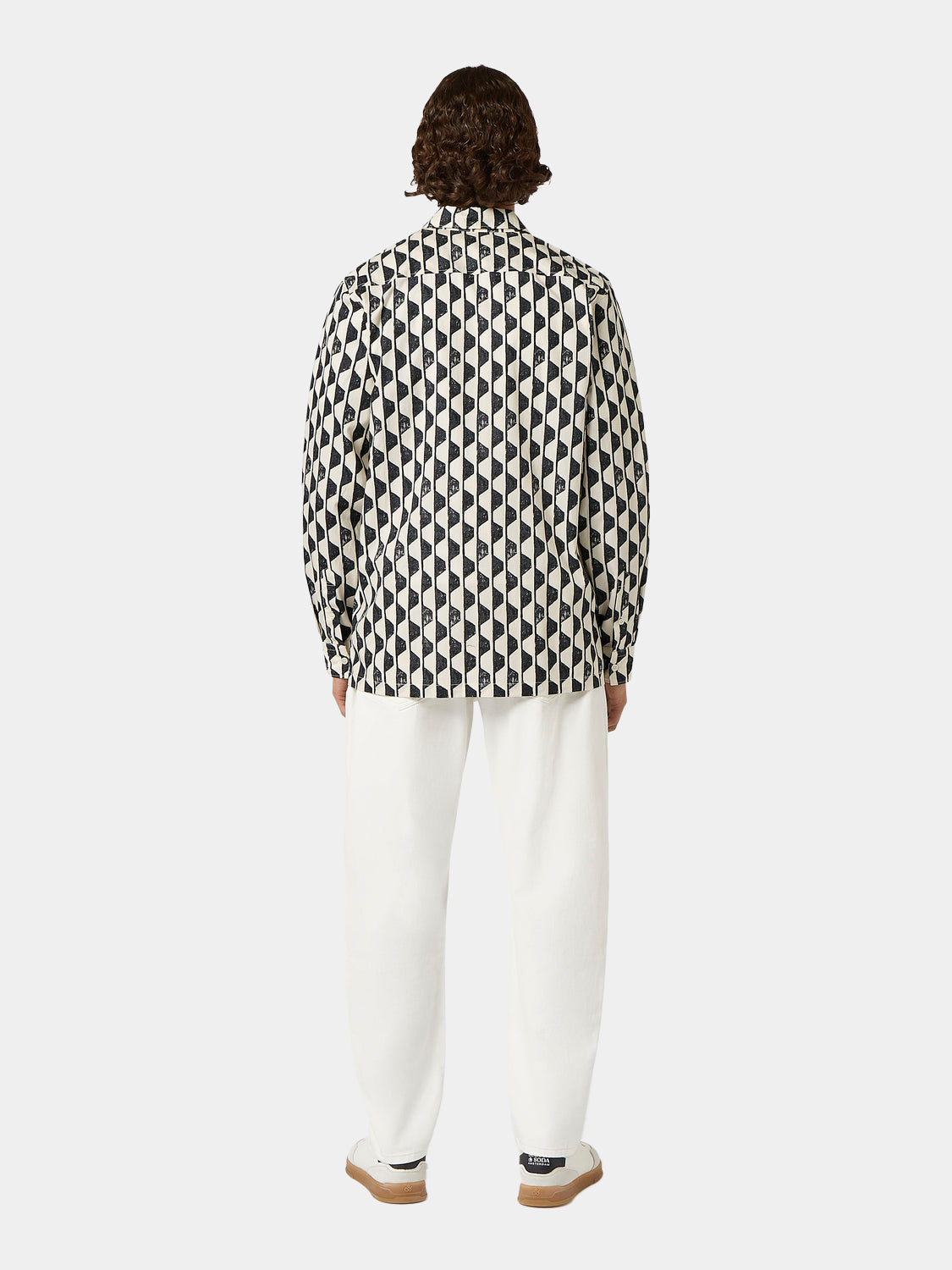 Geo-print shirt