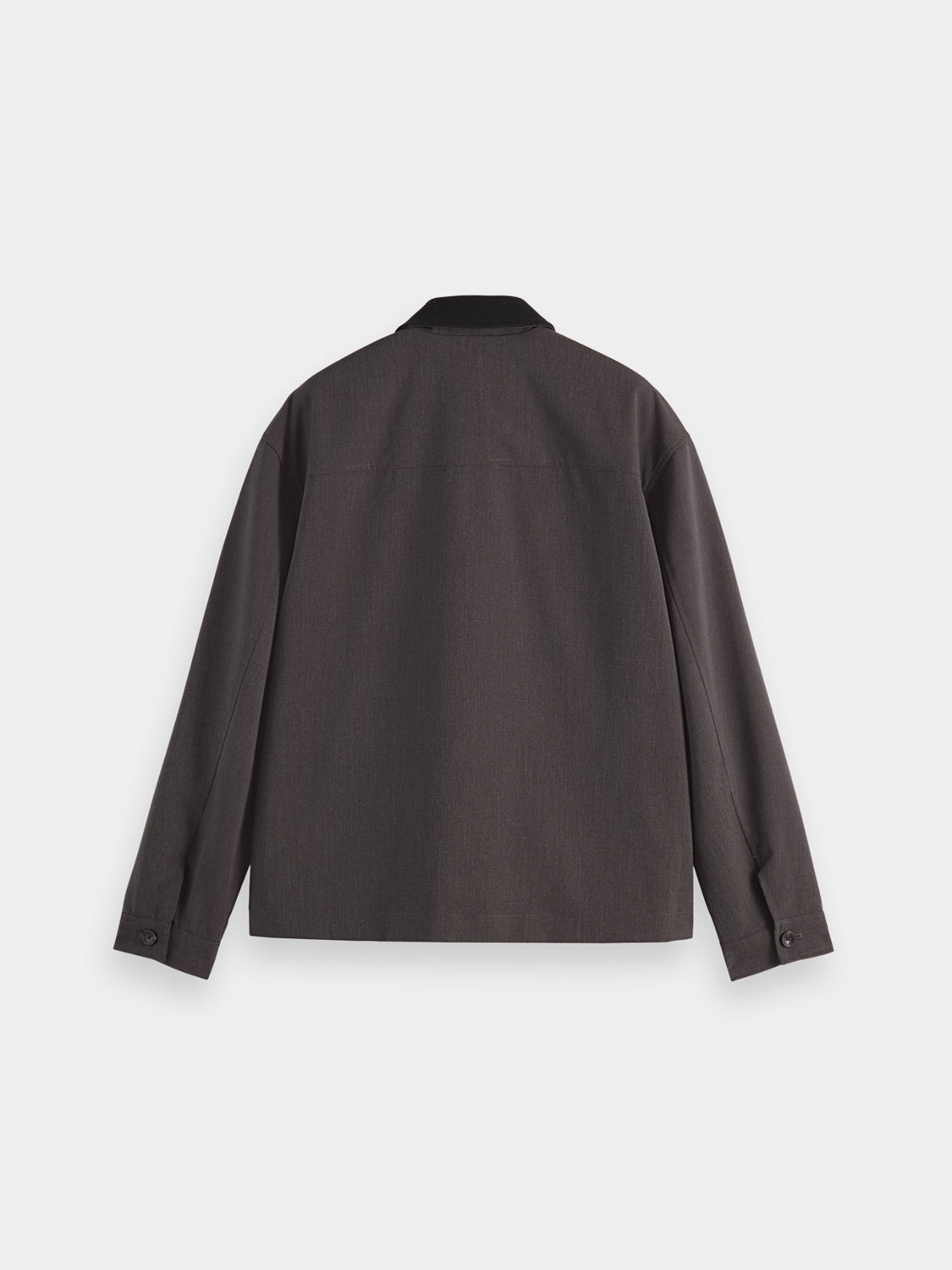 Melange shirt jacket