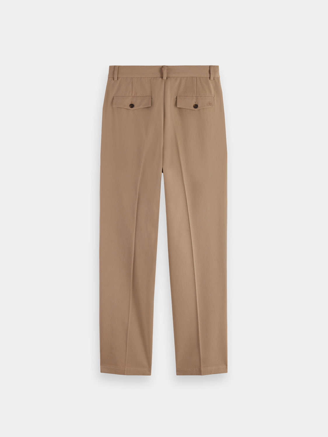 Twill straight fit chinos