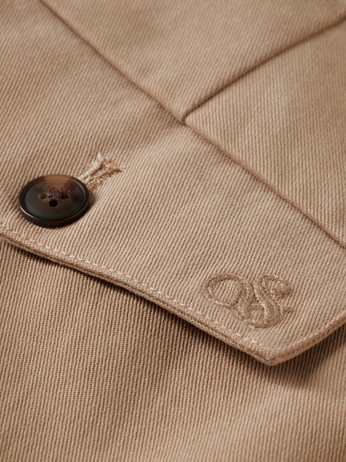 Twill straight fit chinos