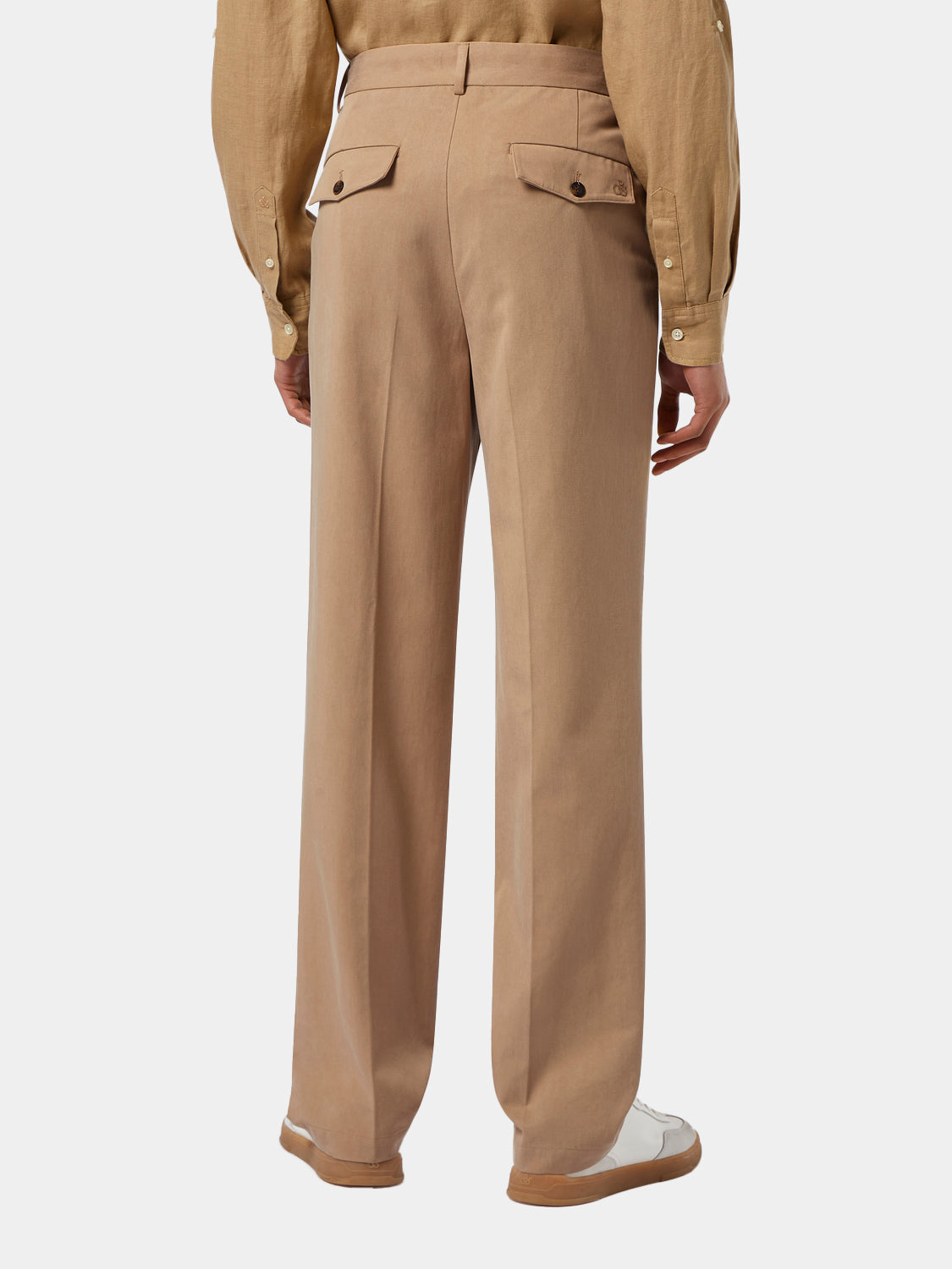 Twill straight fit chinos