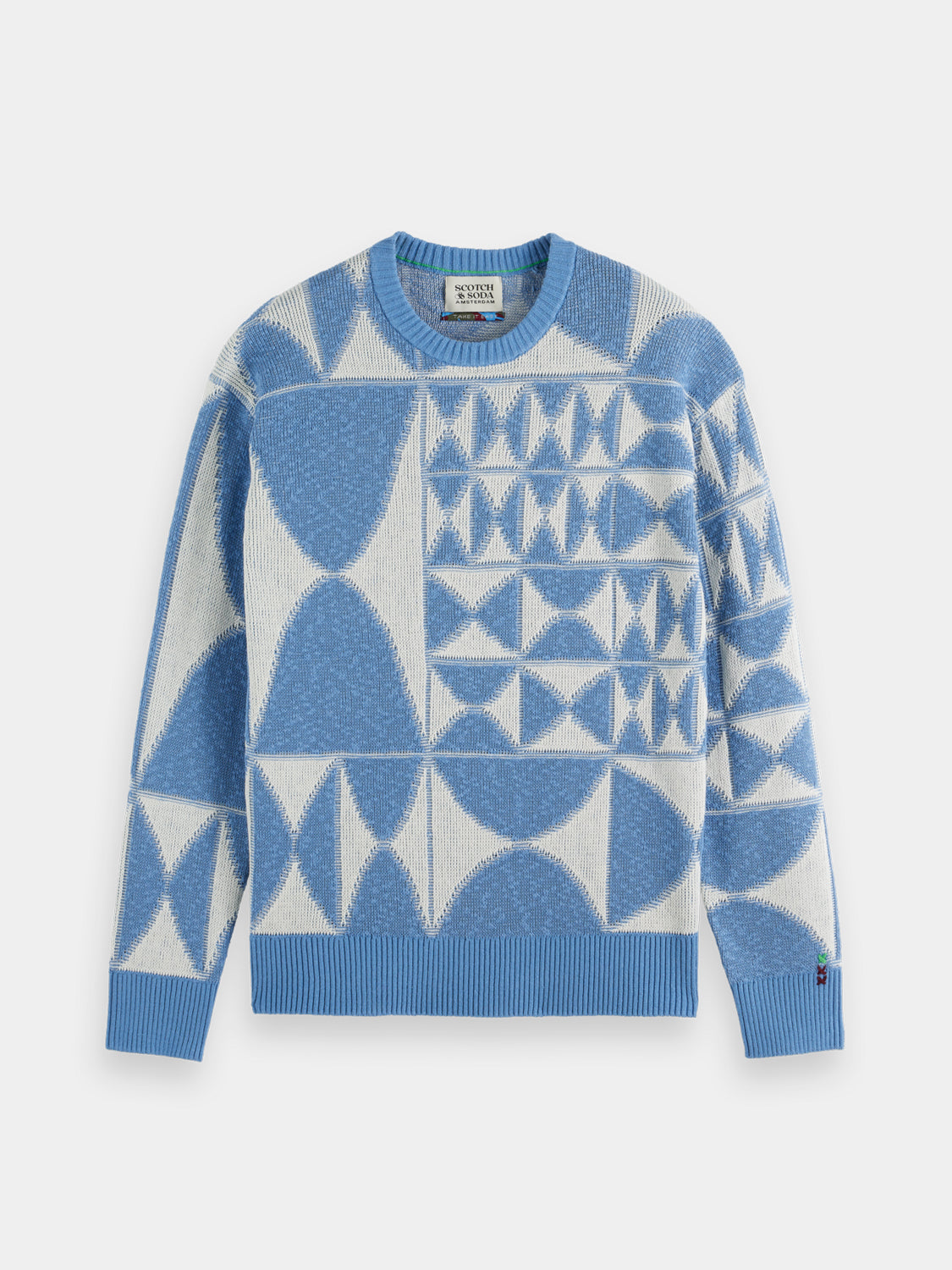 Jacquard crewneck pullover - Scotch & Soda AU