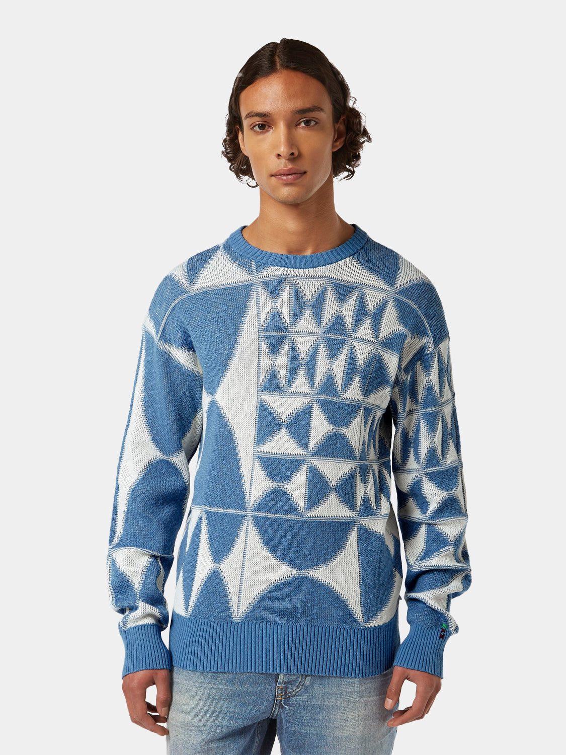 Jacquard crewneck pullover - Scotch & Soda AU