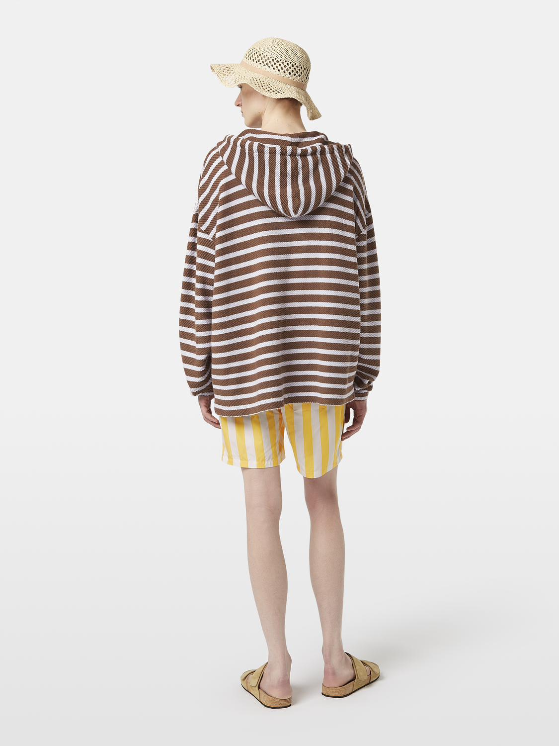 Striped terry hoodie - Scotch & Soda AU