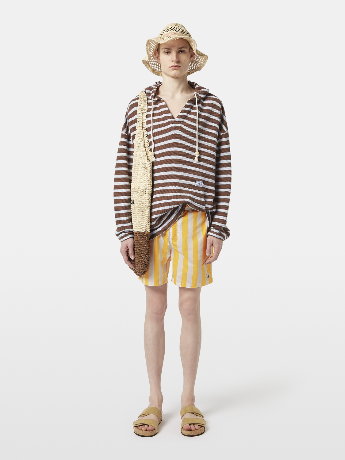 Striped terry hoodie - Scotch & Soda AU