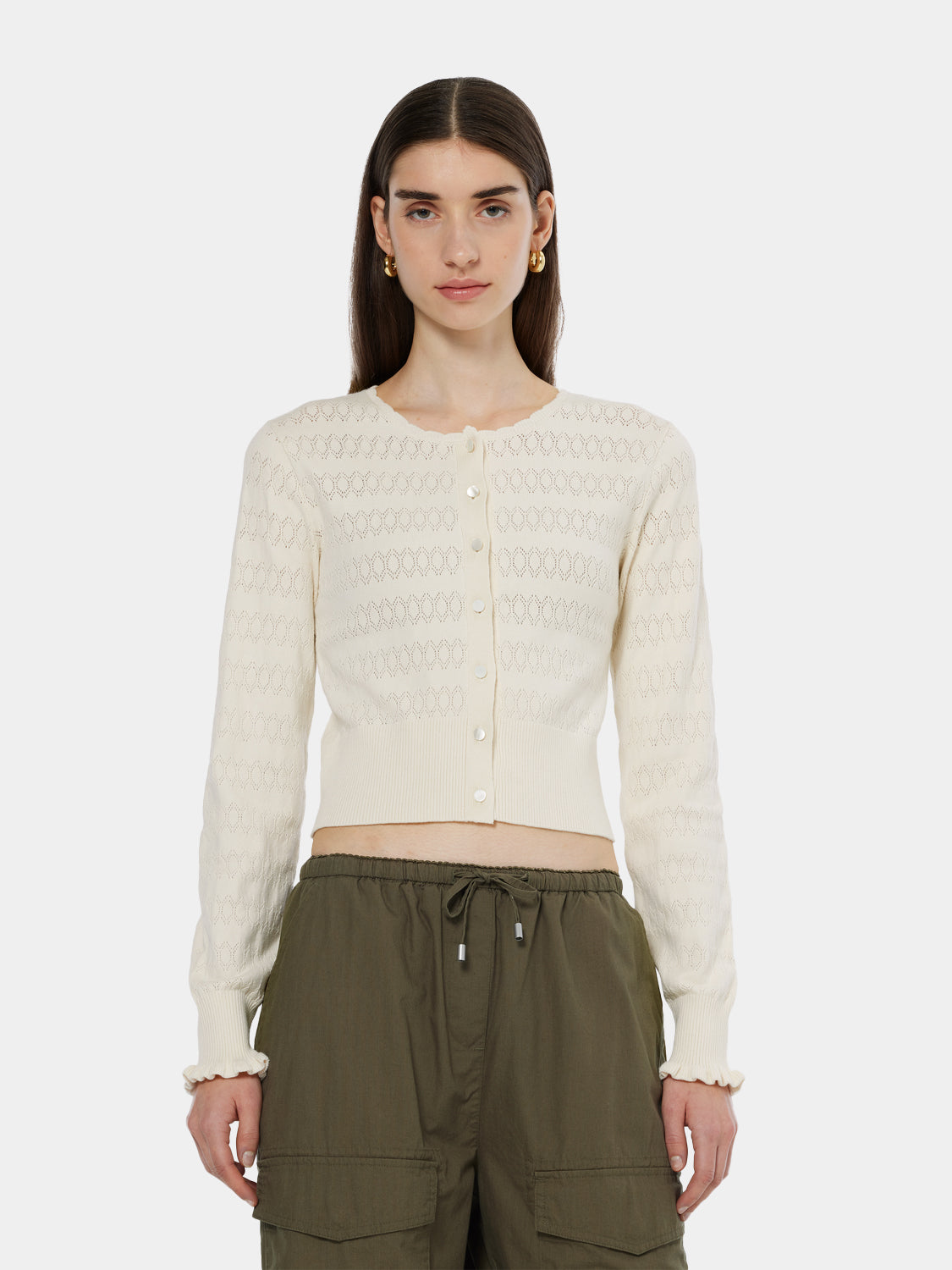 Pointelle stitch cardigan - Scotch & Soda AU