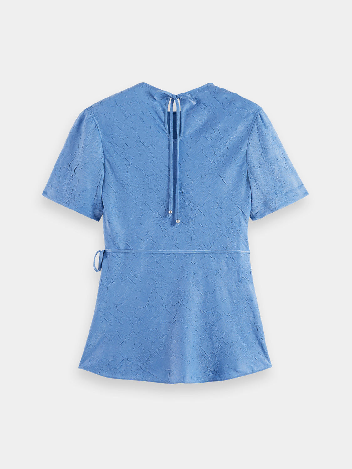 Crushed satin wrap top - Scotch & Soda AU