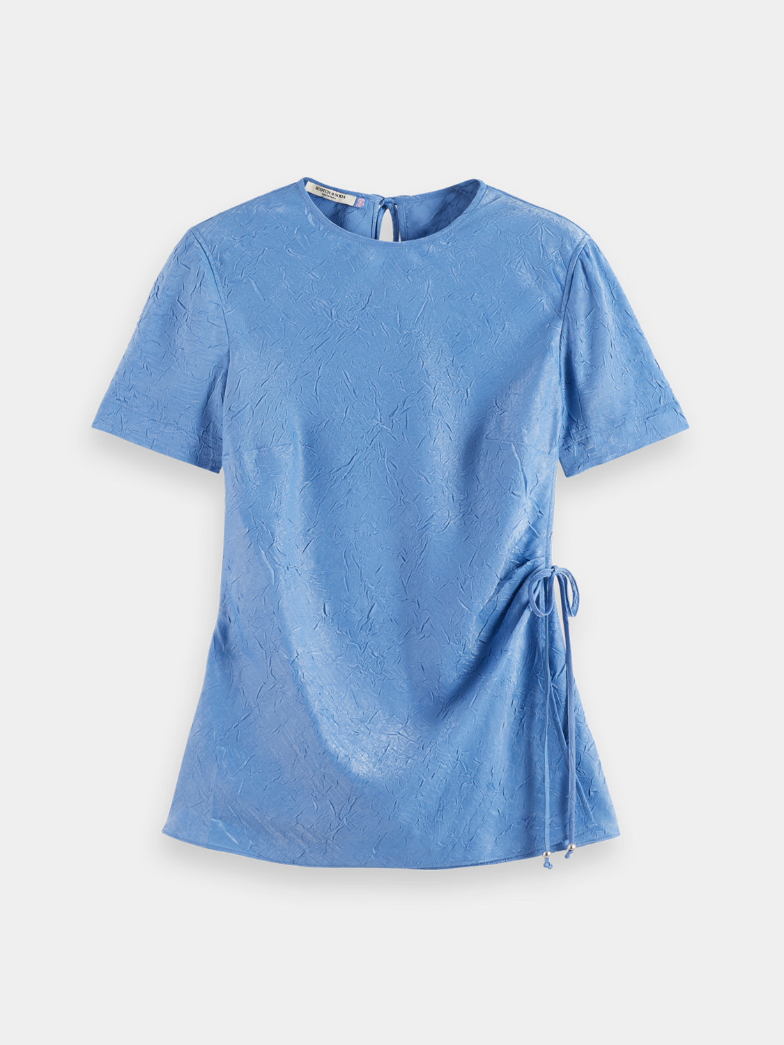 Crushed satin wrap top - Scotch & Soda AU
