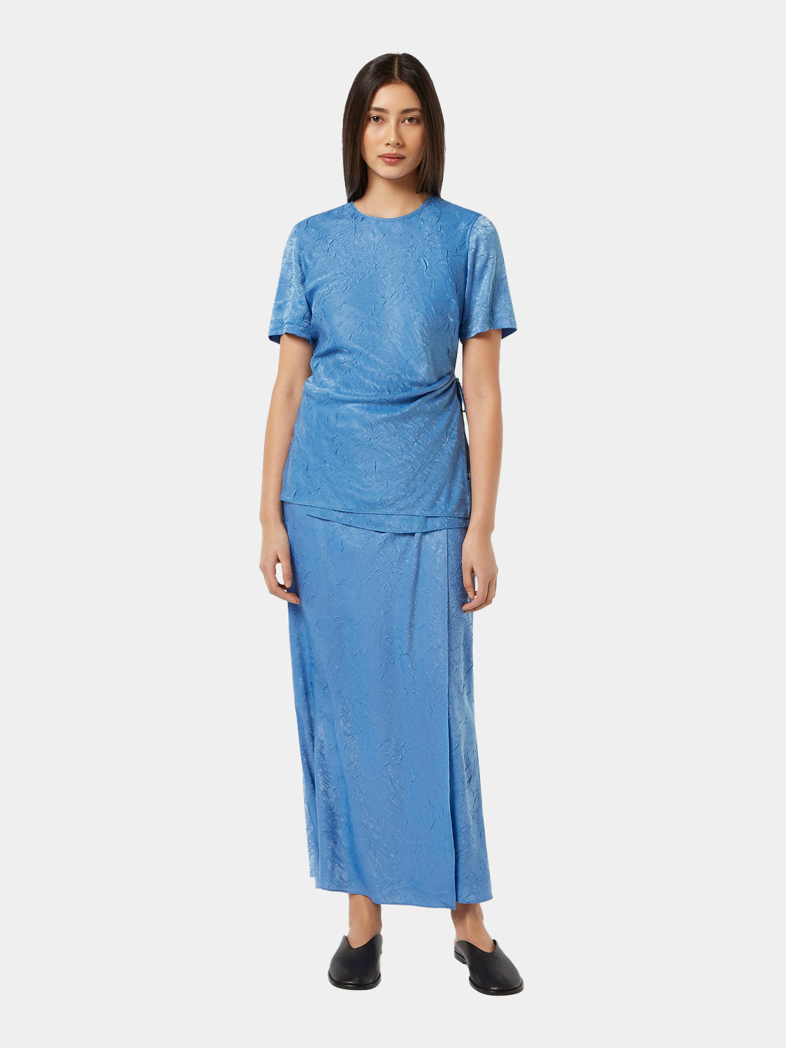 Crushed satin wrap top - Scotch & Soda AU