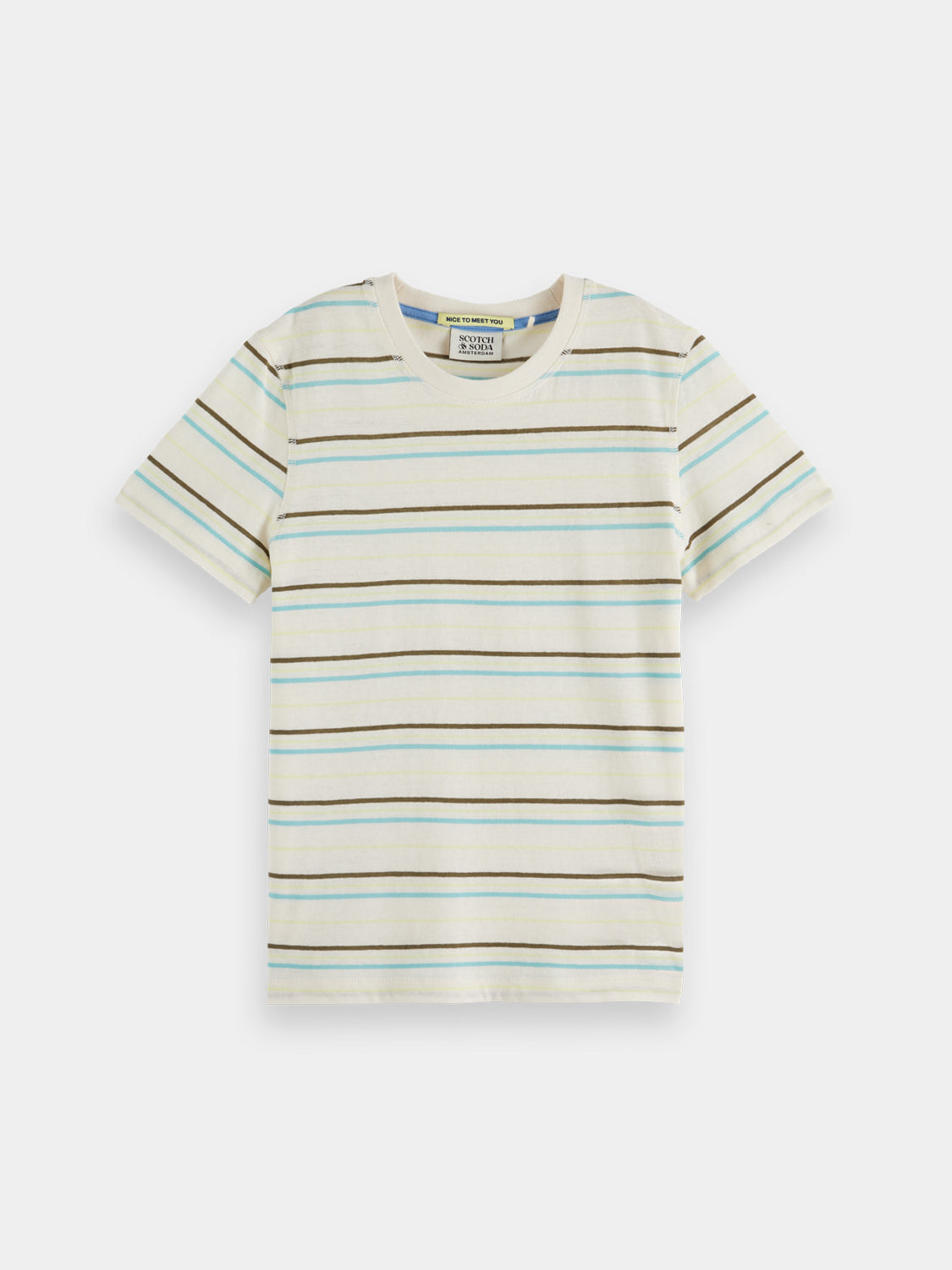 Kids - Yarn-dyed t-shirt - Scotch & Soda AU