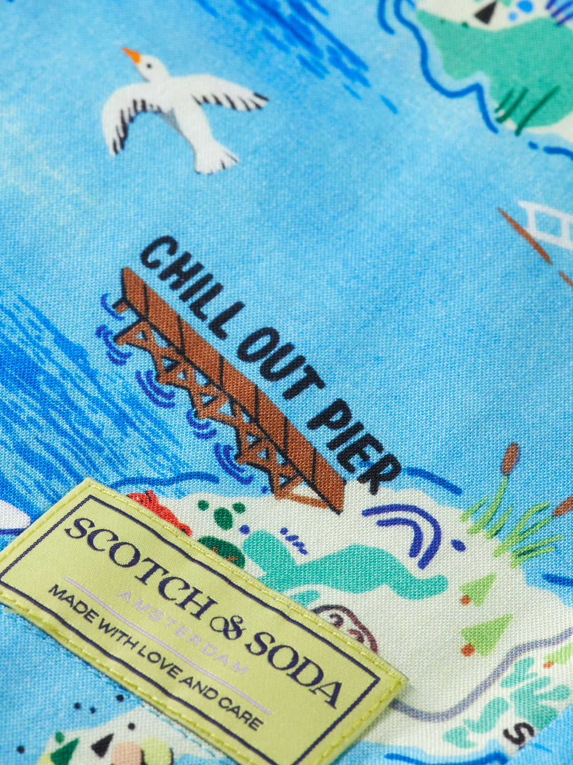 Kids - Printed viscose shirt - Scotch & Soda AU