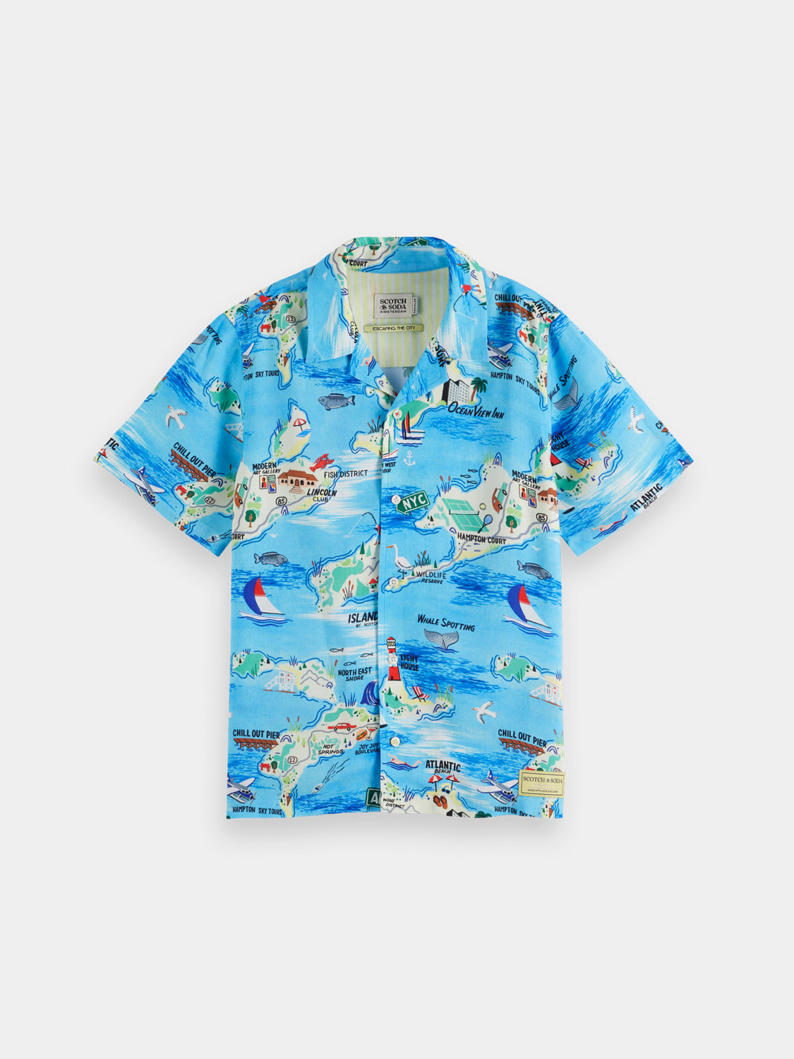 Kids - Printed viscose shirt - Scotch & Soda AU
