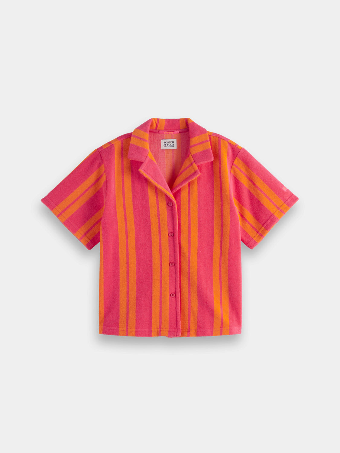 Kids - Towelling camp shirt - Scotch & Soda AU