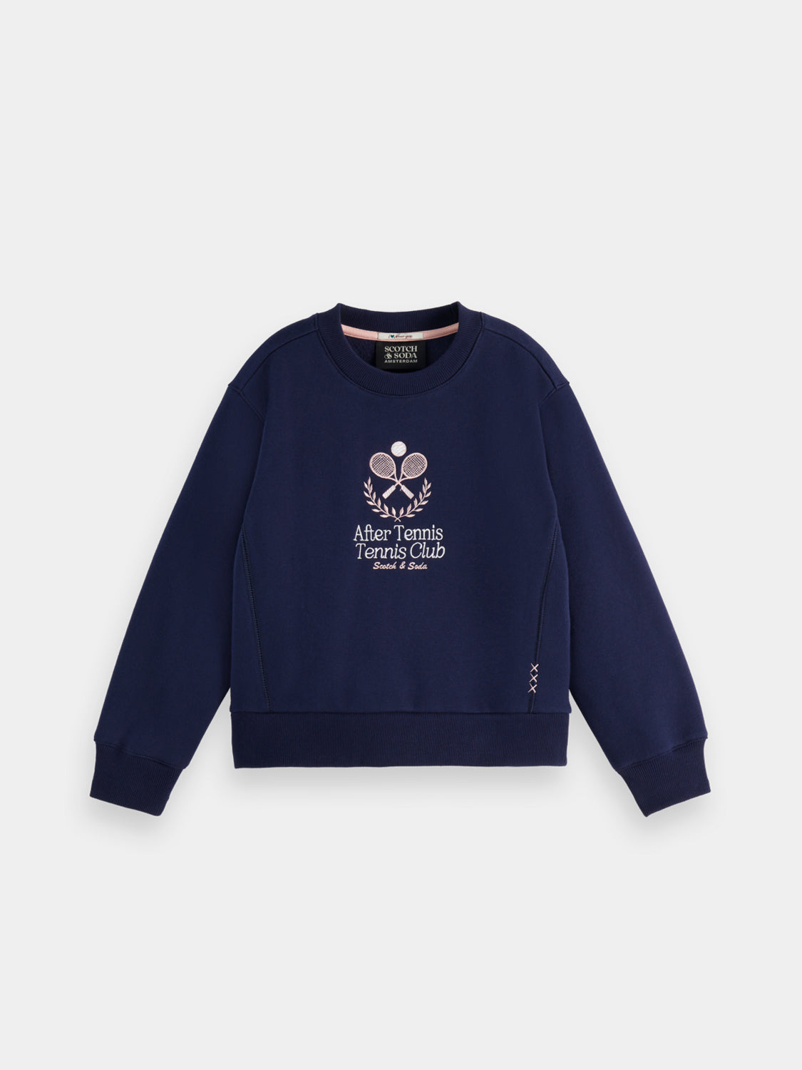 “Scotch & Soda” Graphicプリントフーディ Navy Kids - Artwork sweatshirt