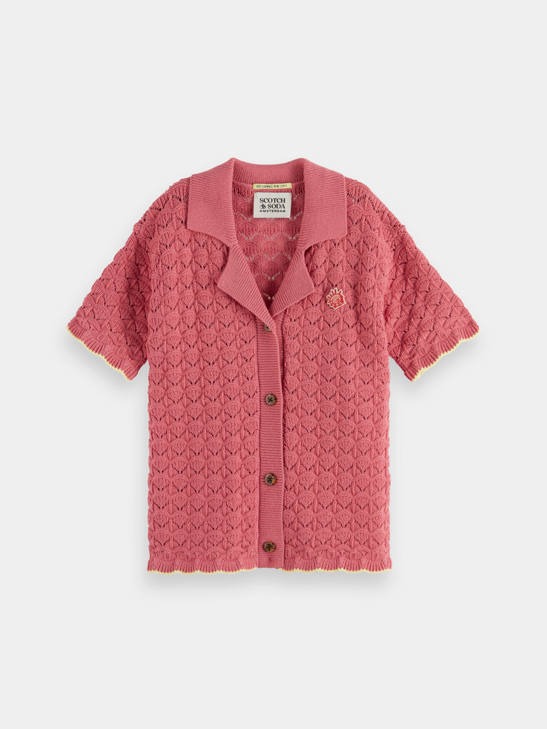 Kids - Scalloped knitted shirt - Scotch & Soda AU