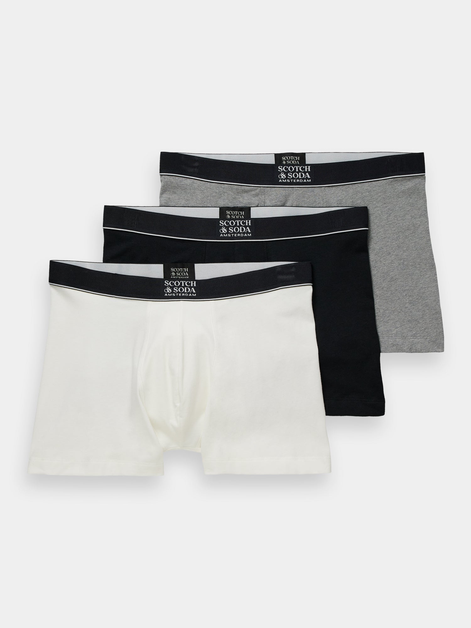 Stacked Logo Boxer Briefs 3 pack - Scotch & Soda AU