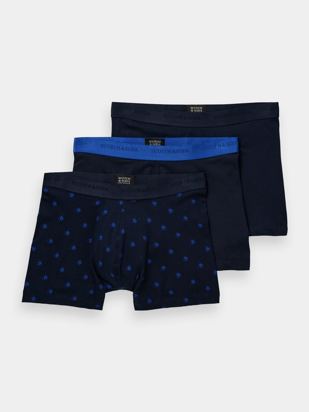 Brand icon boxer briefs 3 pack – Scotch & Soda AU