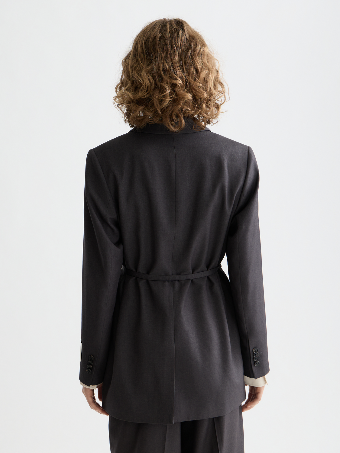 Belted double-breasted blazer - Scotch & Soda AU