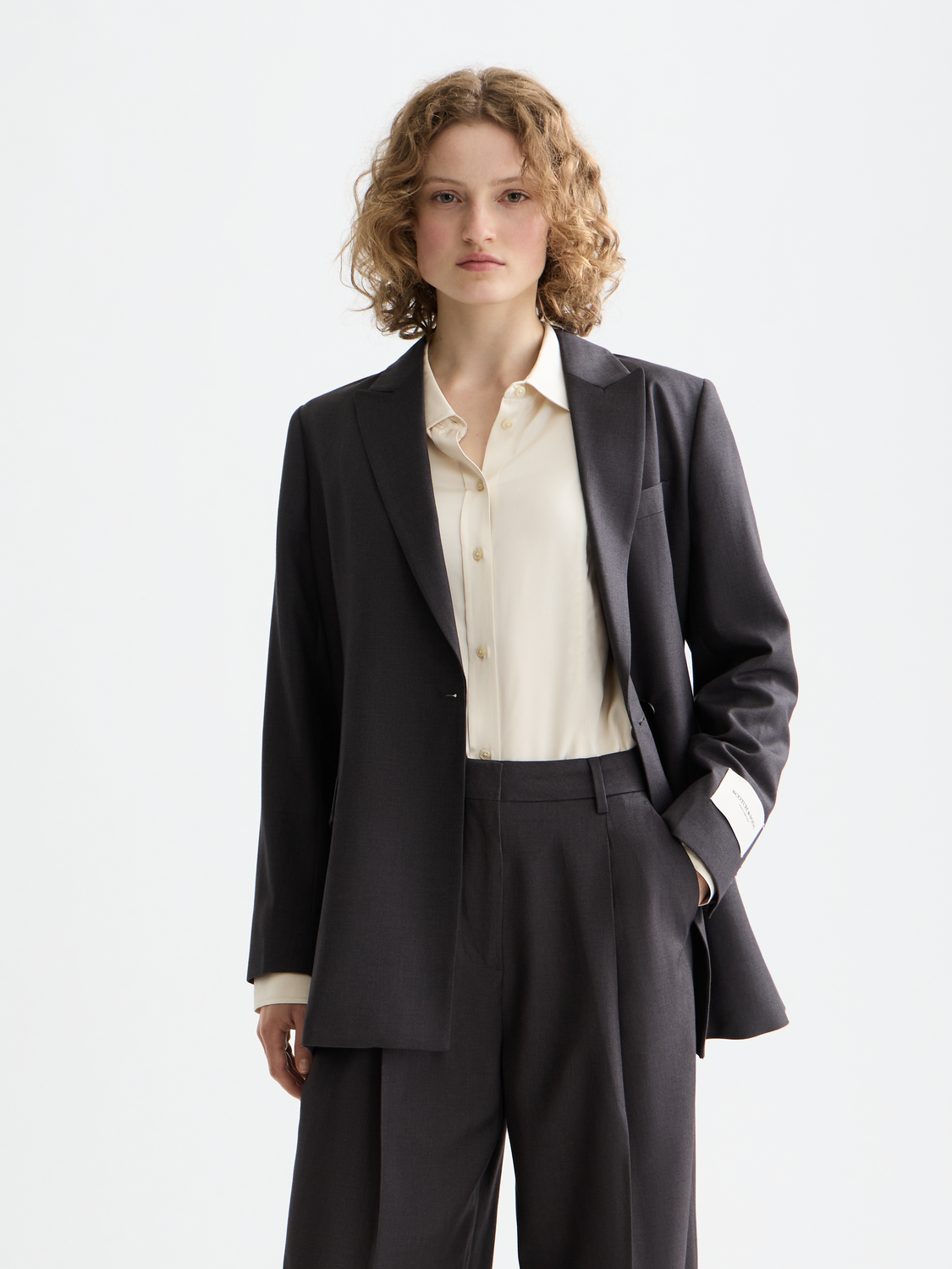 Belted double-breasted blazer - Scotch & Soda AU