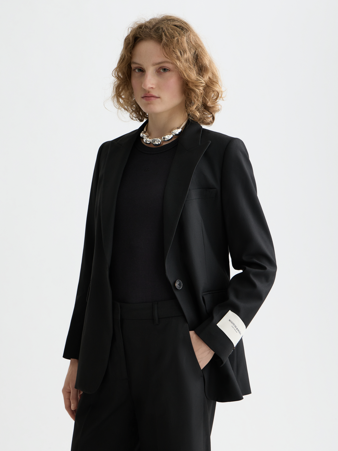 Single-breasted fitted blazer - Scotch & Soda AU
