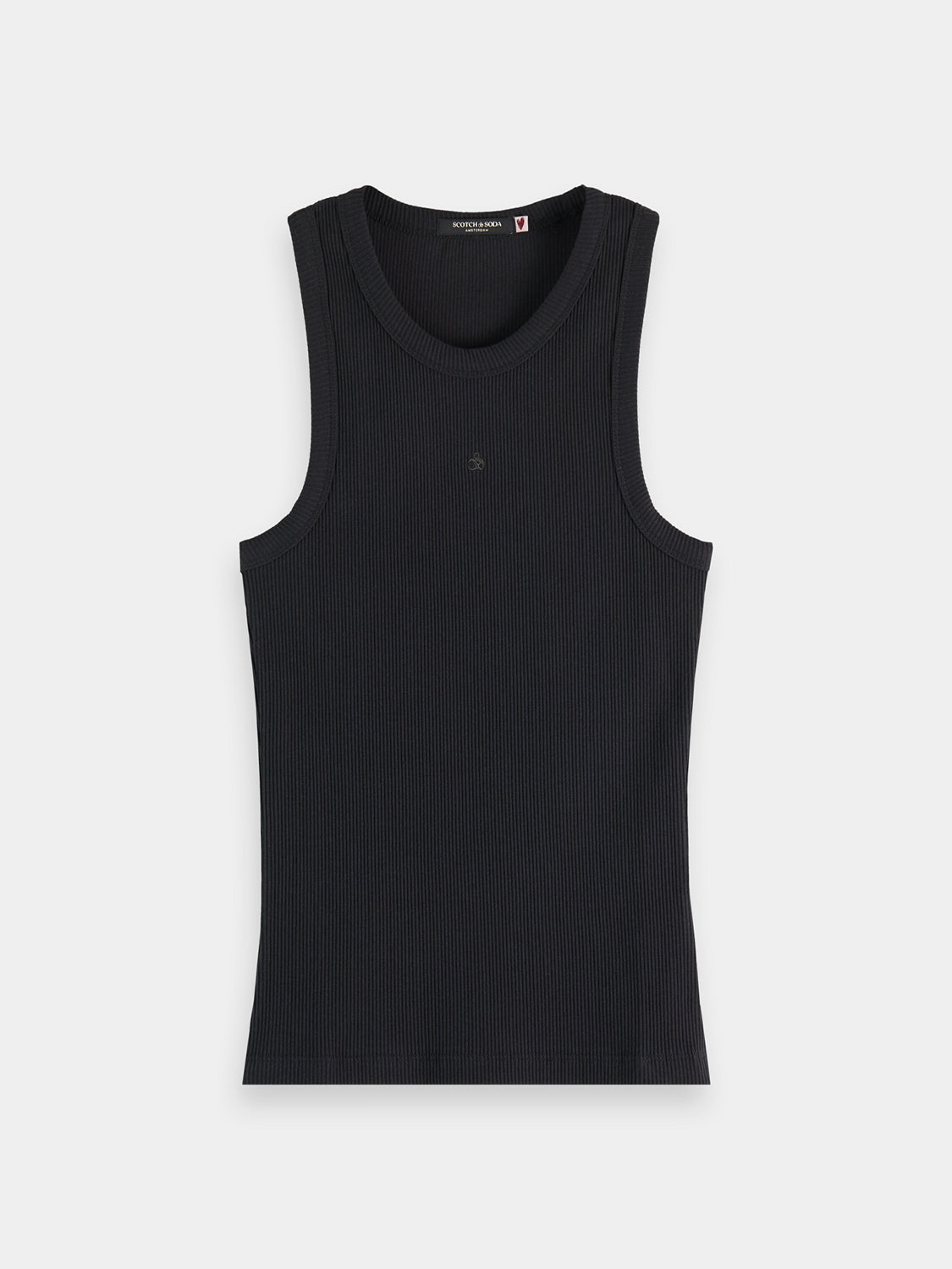 Ribbed racer tank