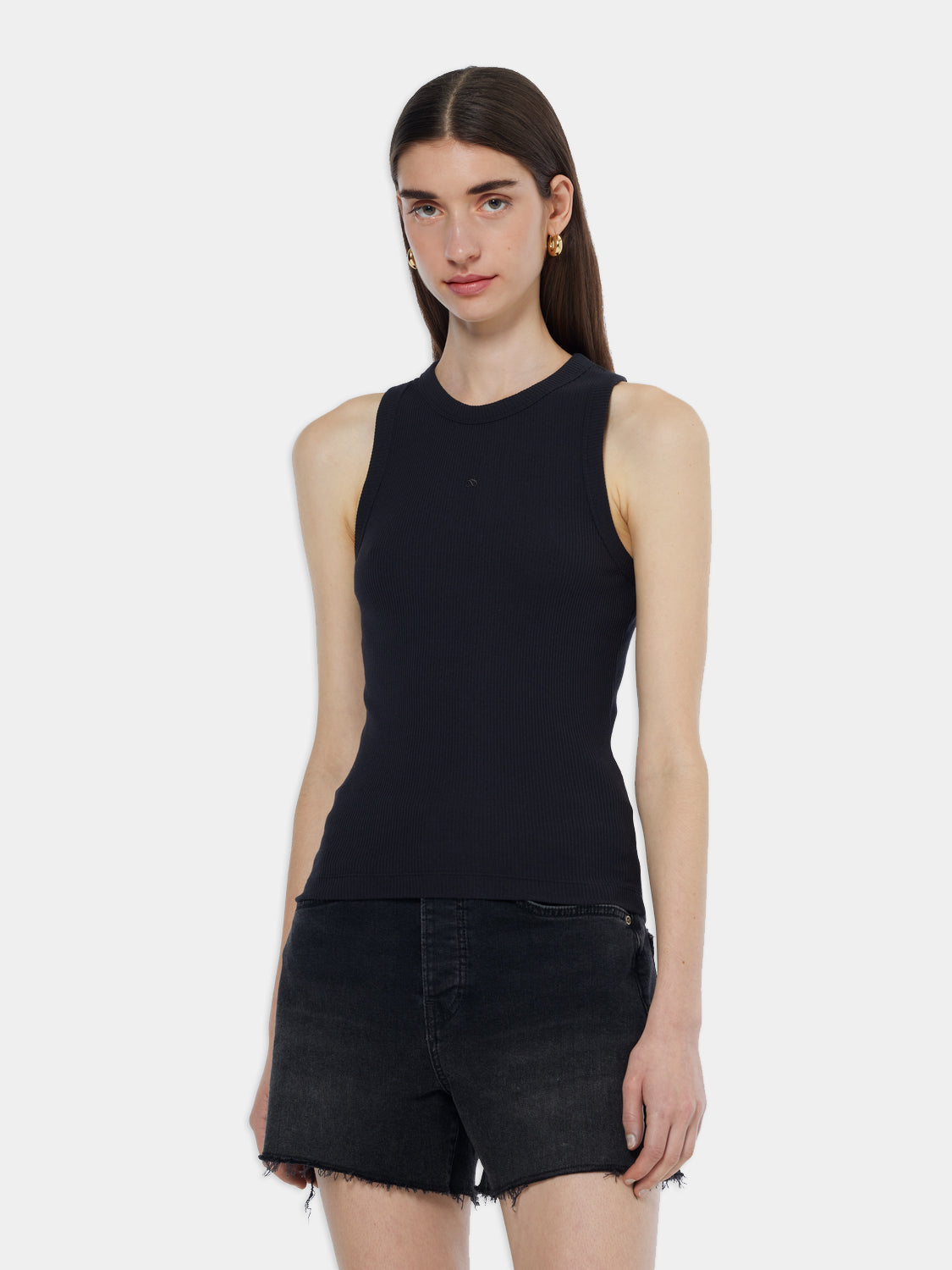 Ribbed racer tank