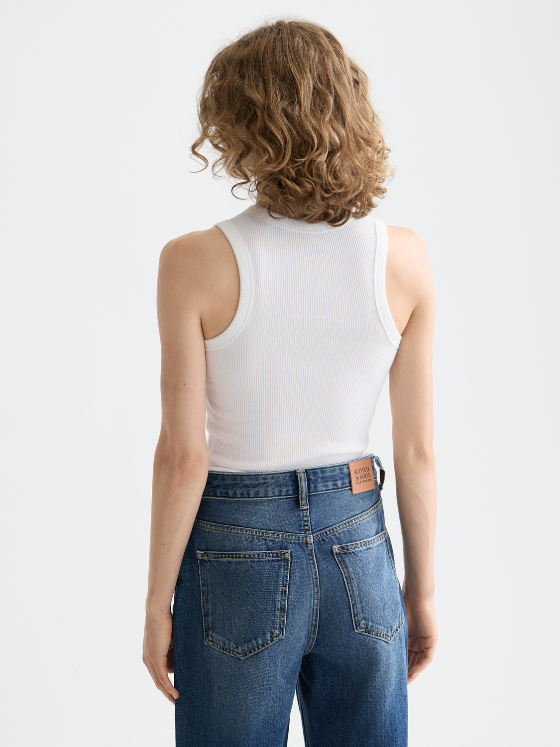 Ribbed racer tank - Scotch & Soda AU