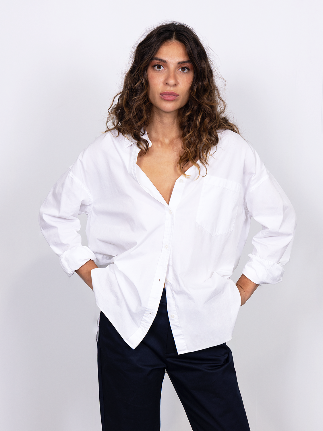 Girlfriend poplin shirt - Scotch & Soda AU