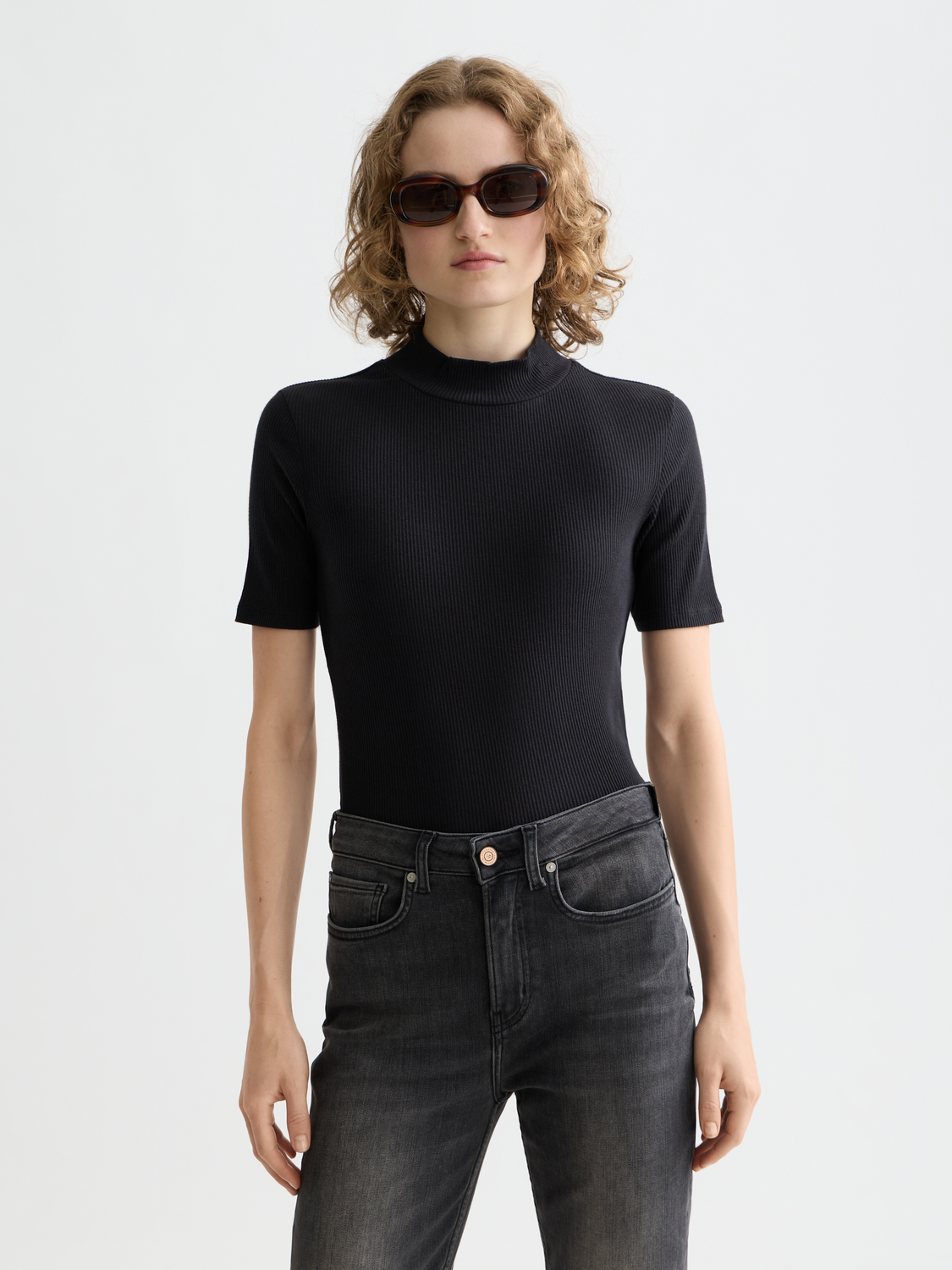 Ribbed mock neck - Scotch & Soda AU