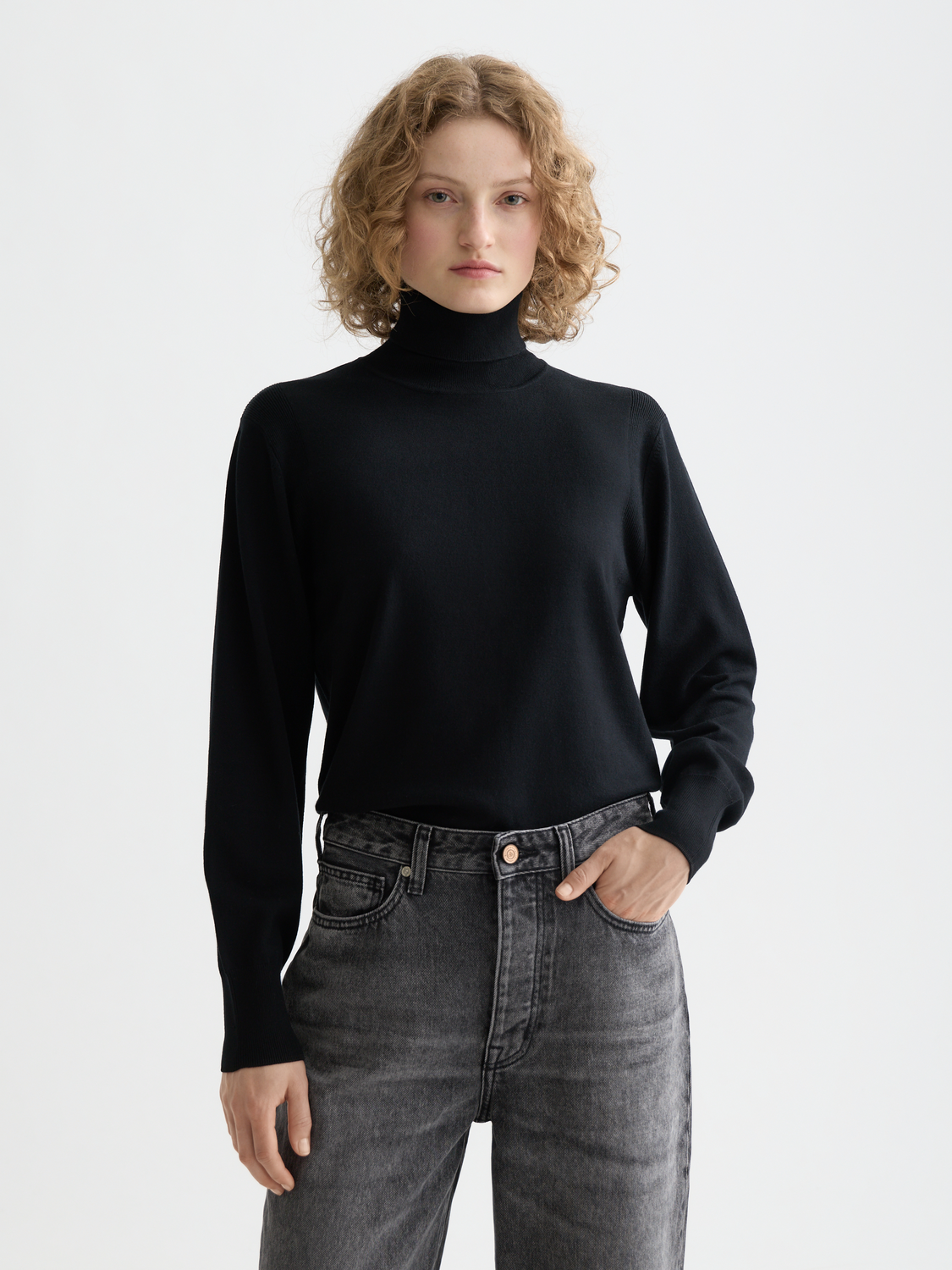 Roll neck relaxed pullover - Scotch & Soda AU