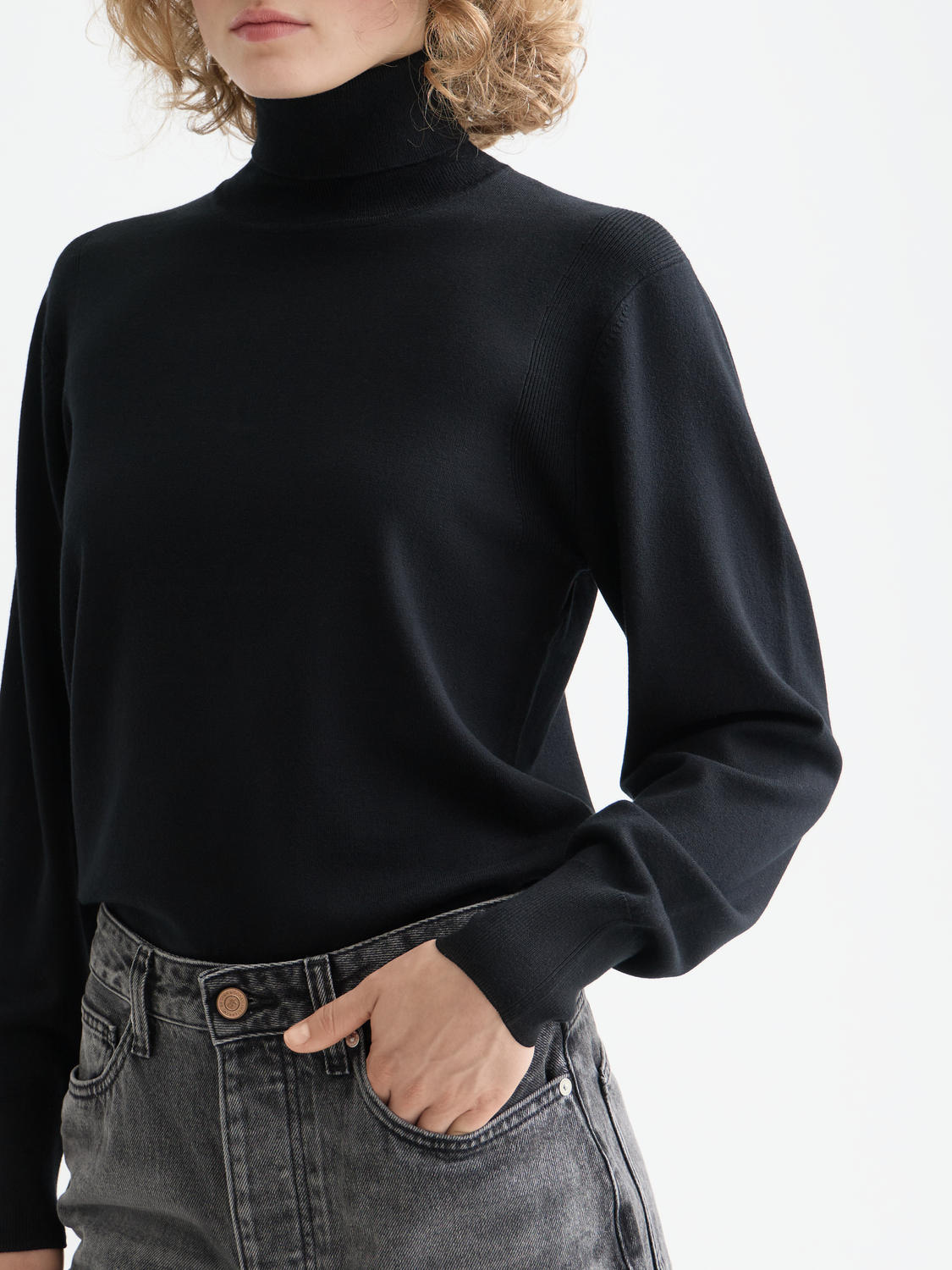 Roll neck relaxed pullover - Scotch & Soda AU