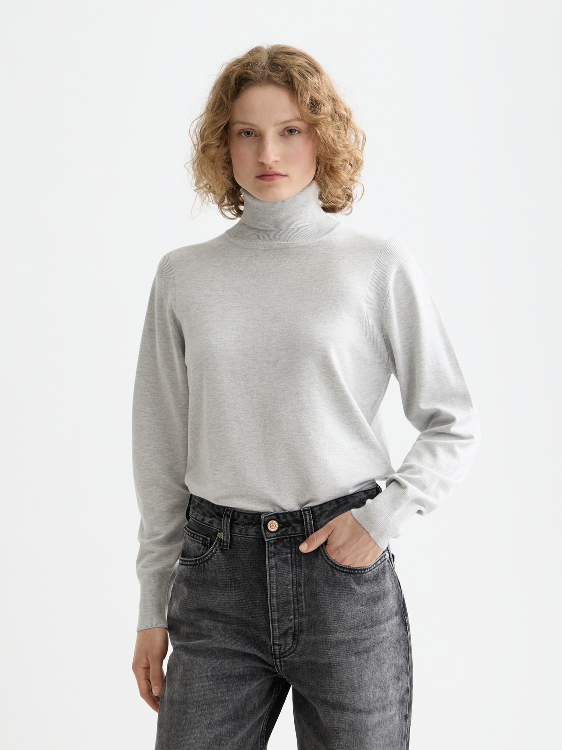 Roll neck relaxed pullover - Scotch & Soda AU