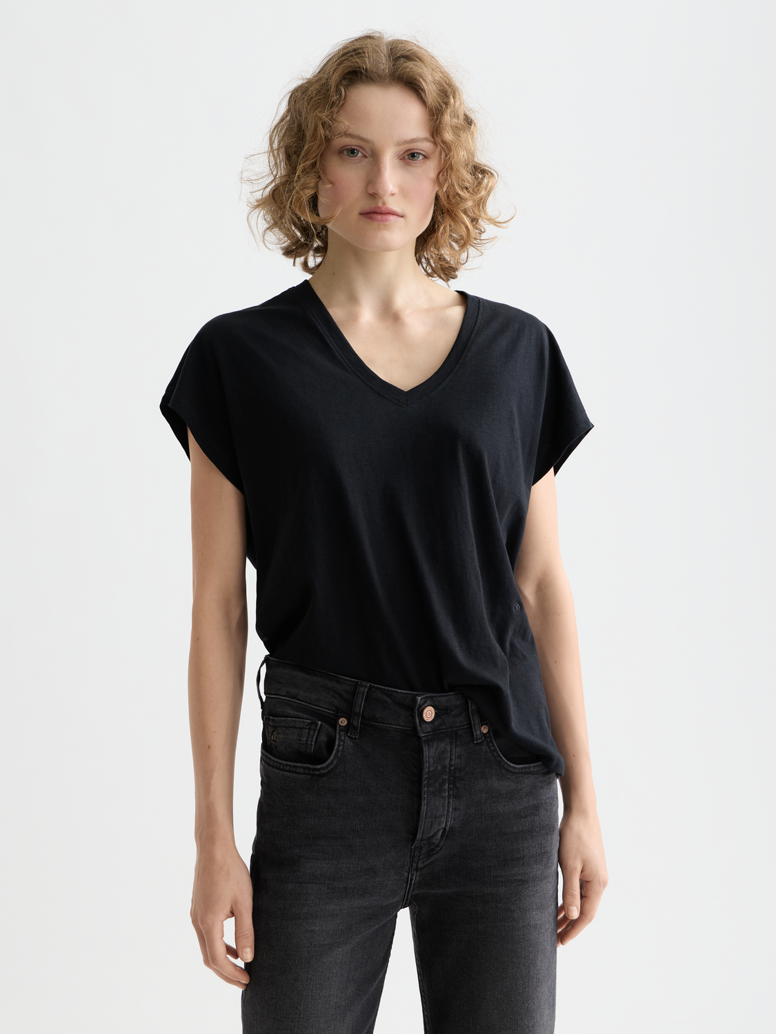 Slub v-neck t-shirt - Scotch & Soda AU