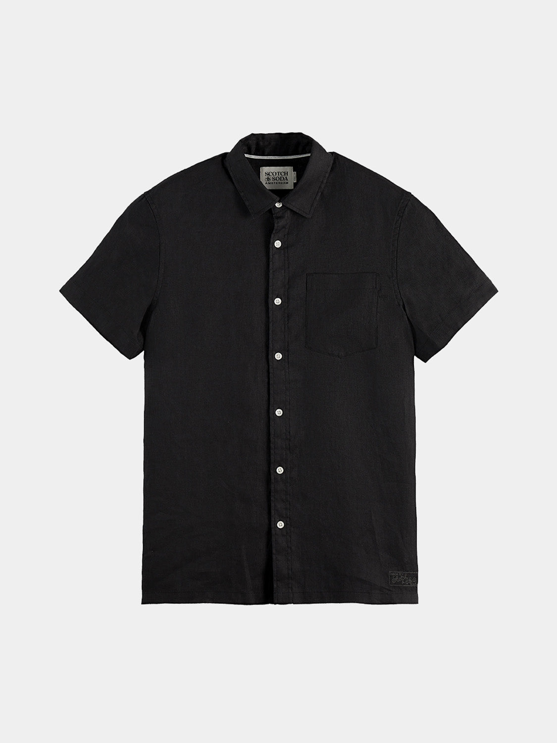 Short sleeved linen shirt - Scotch & Soda AU