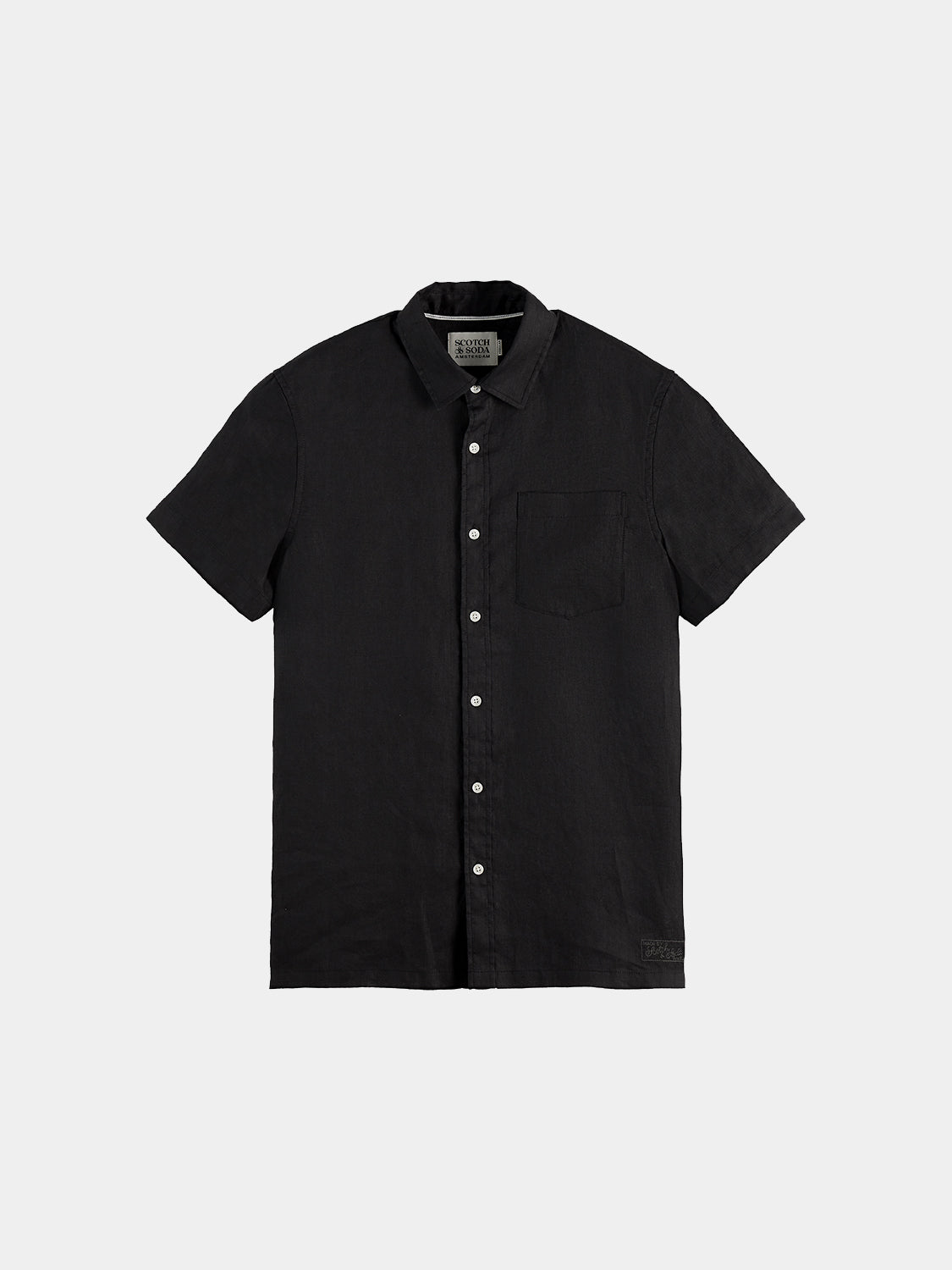 Short sleeved linen shirt - Scotch & Soda AU