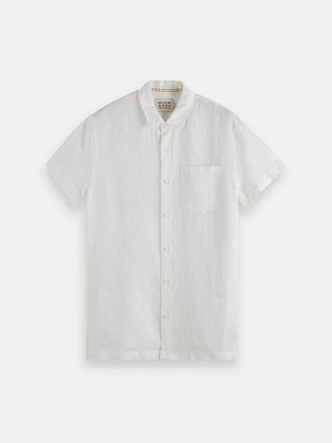 Short sleeved linen shirt - Scotch & Soda AU