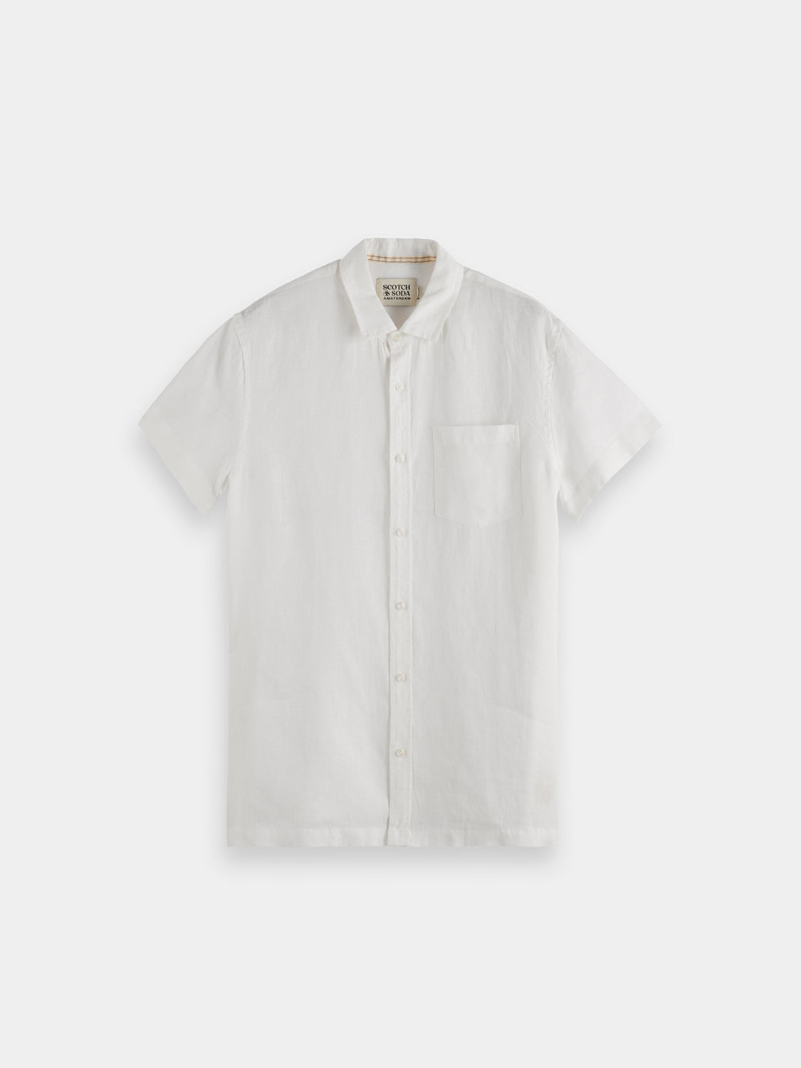 Short sleeved linen shirt - Scotch & Soda AU