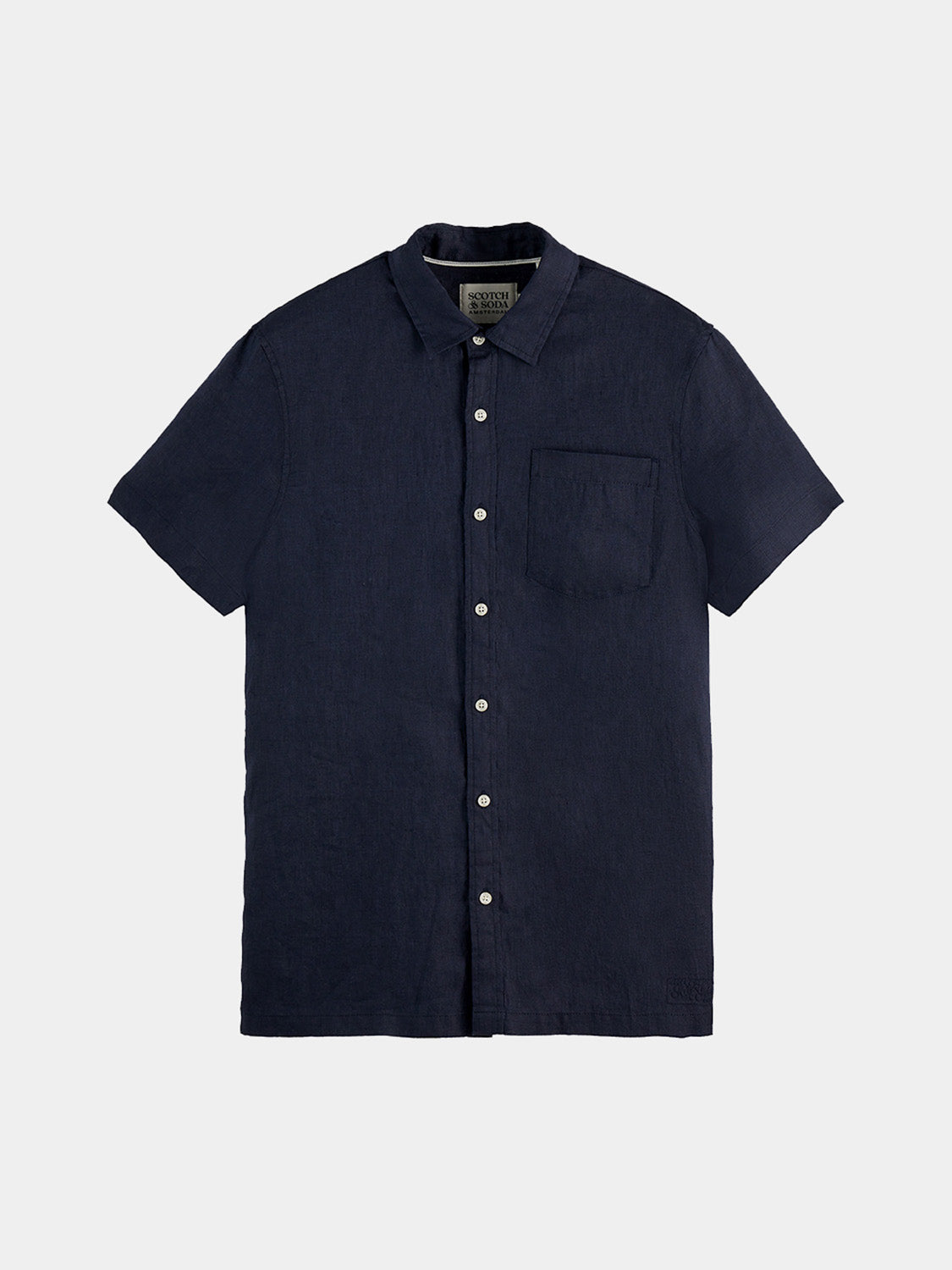 Short sleeved linen shirt - Scotch & Soda AU