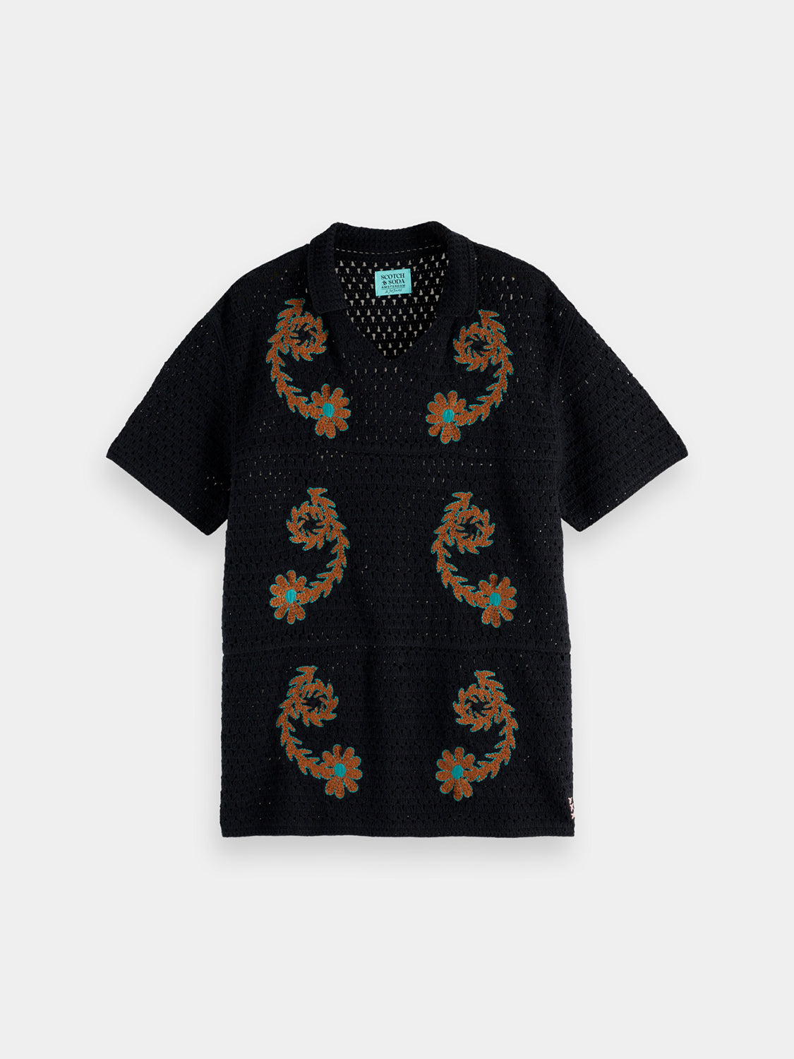 S&S x Joe Jonas crochet polo