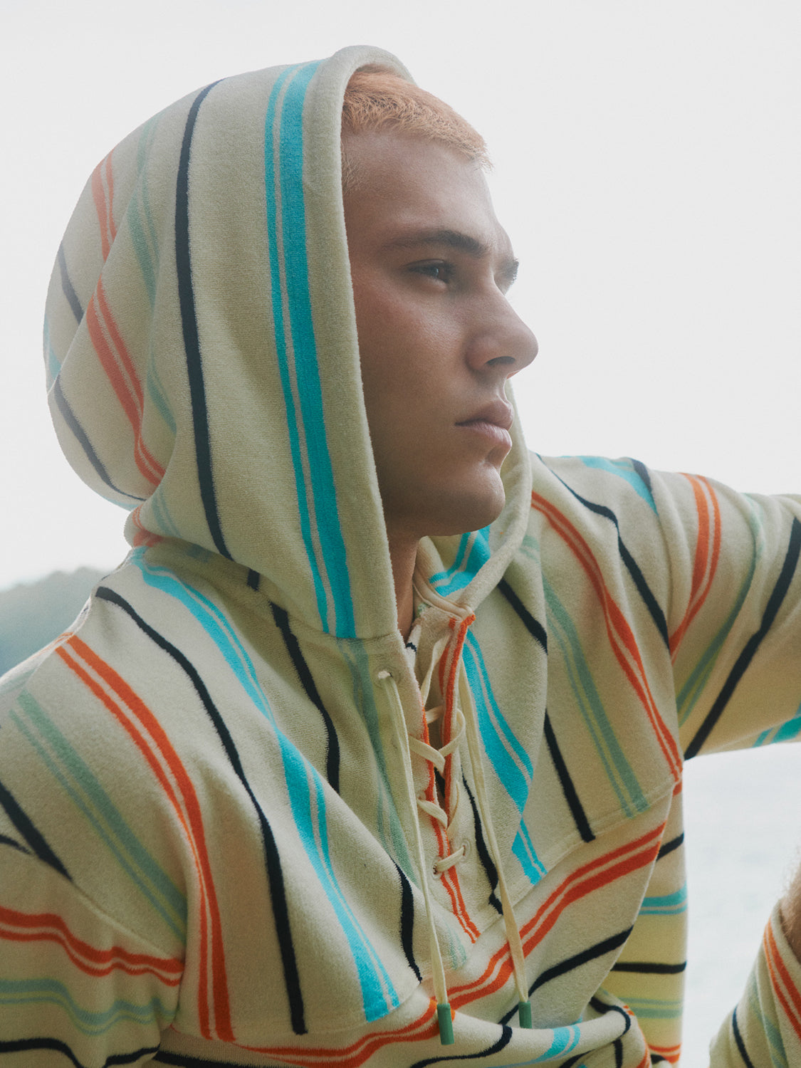 Towelling striped hoodie - Scotch & Soda AU