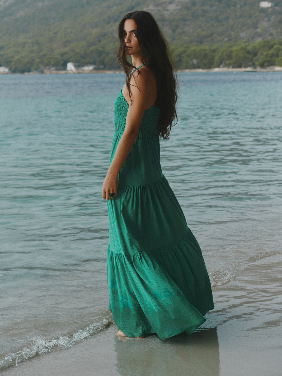 Maxi dress with smock detail - Scotch & Soda AU
