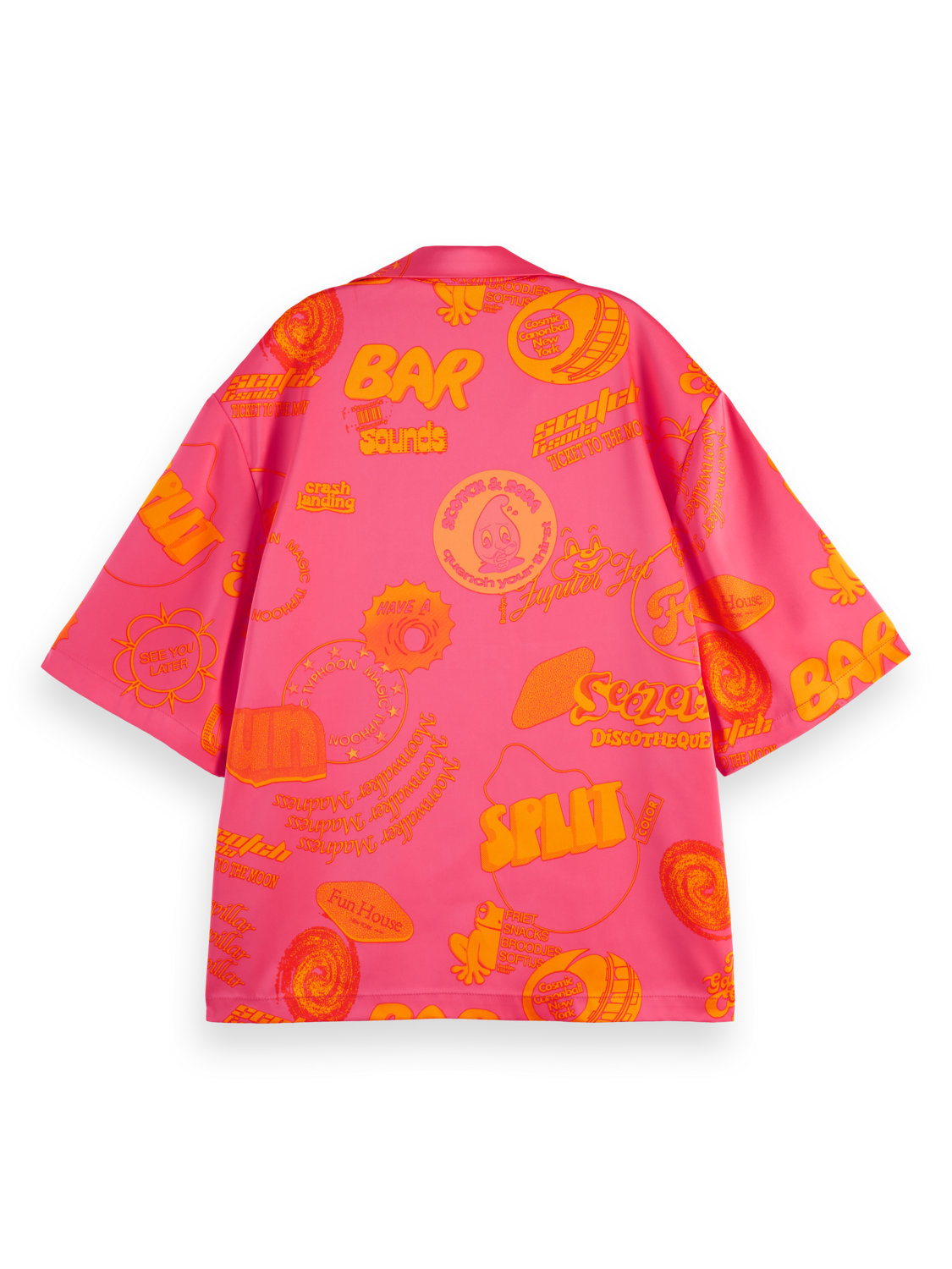 Satin short-sleeved shirt - Scotch & Soda AU