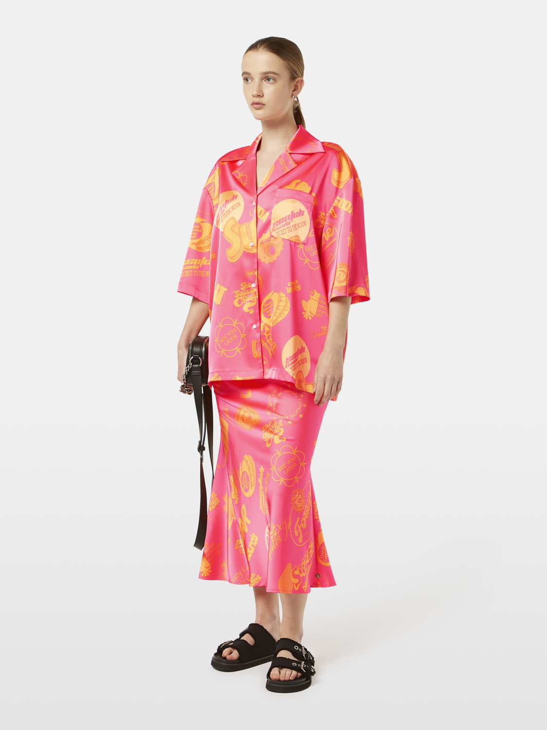 Satin short-sleeved shirt - Scotch & Soda AU